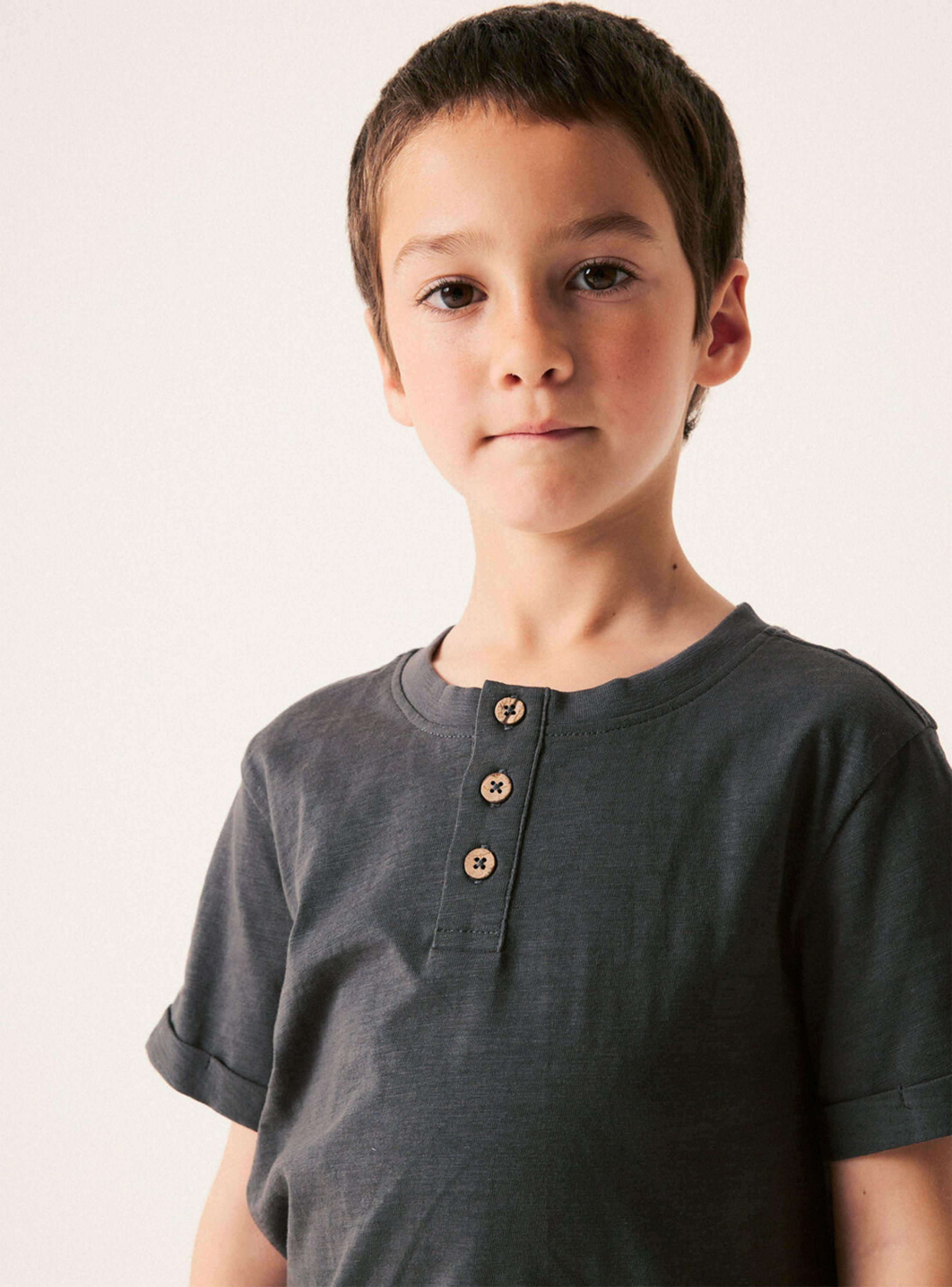 Polera Lisa Henley con Botones-1