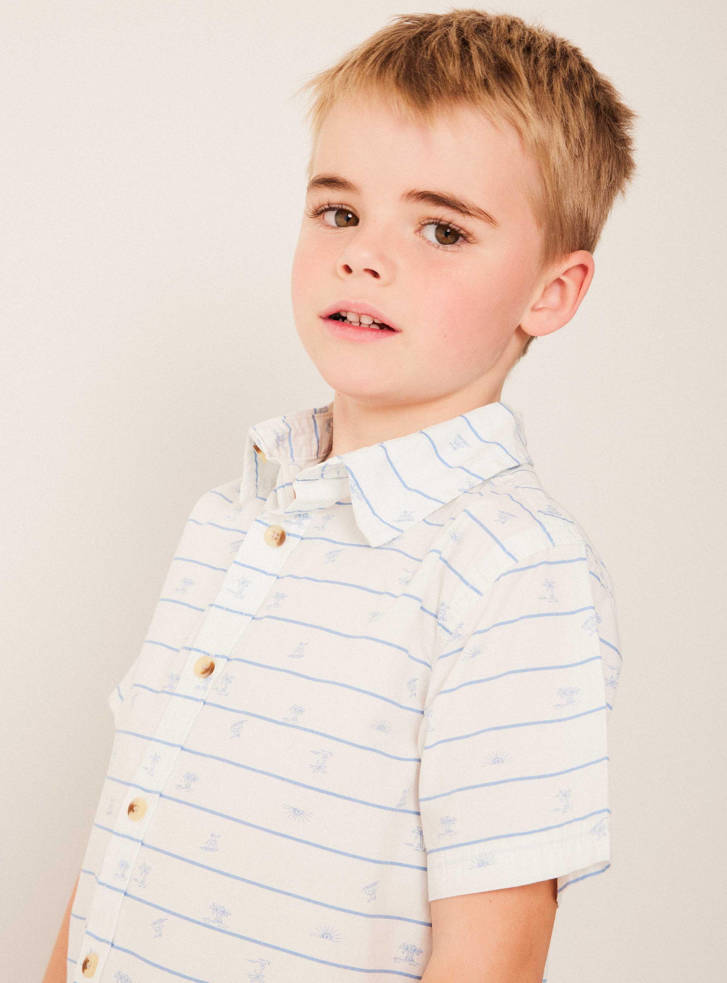 Camisa de Vestir Poplin Mini Print-1