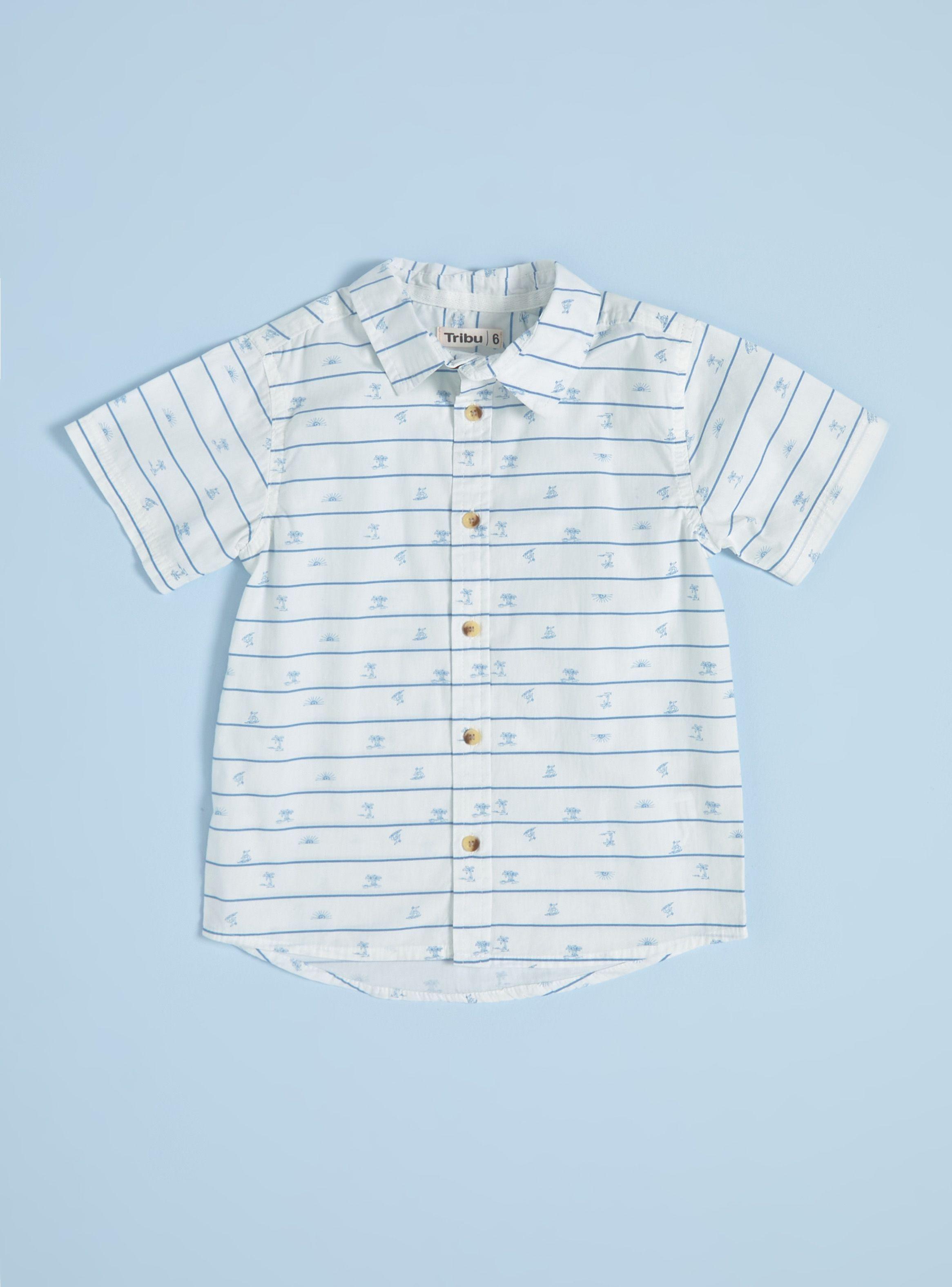 Camisa de Vestir Poplin Mini Print-2
