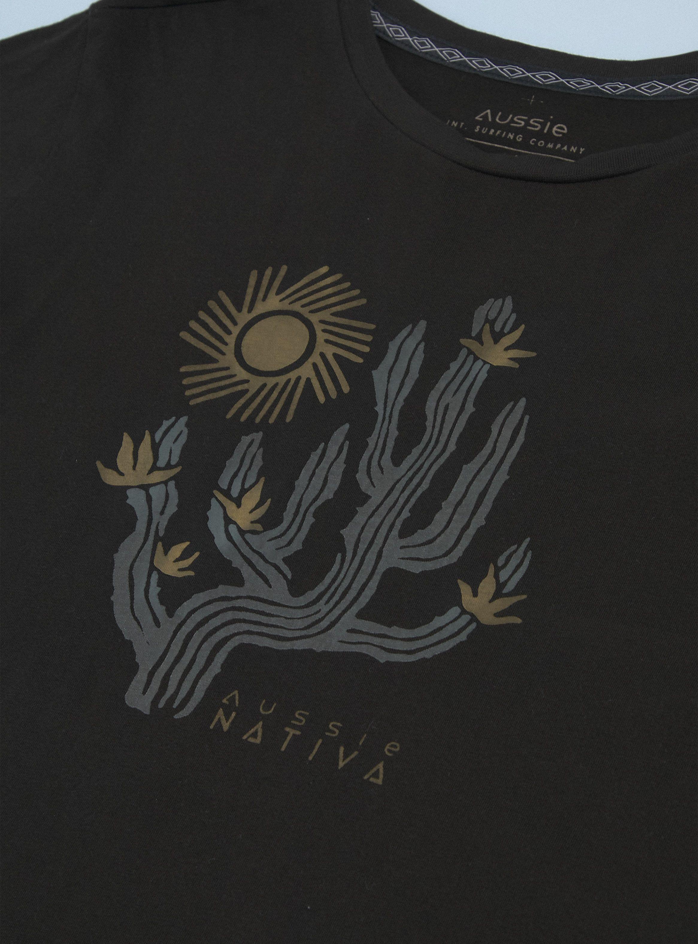 Polera Lavado Garment Dye y Estampado-4