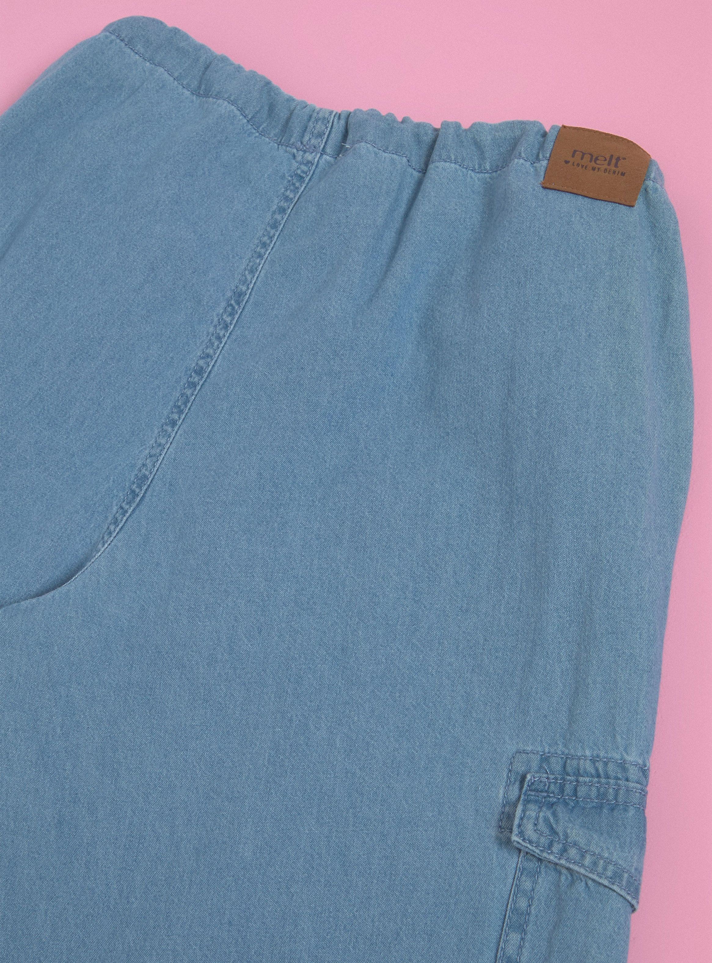 Pantalón Bolsillos Cargo Jeans-4