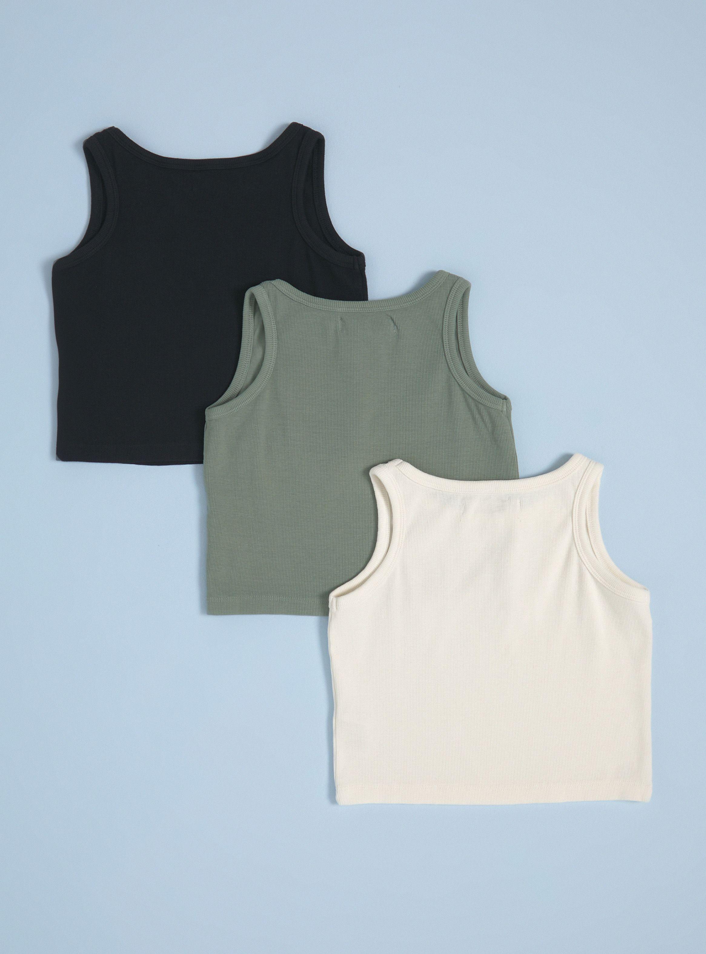 Polera Pack de 3. Rib Colores-3