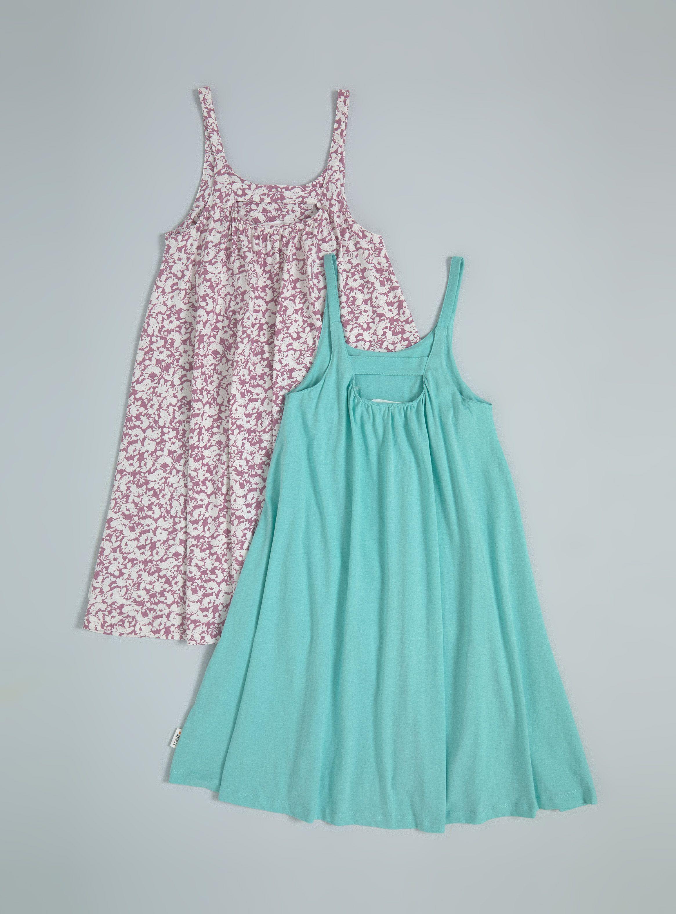 Vestido Pack de 2. Uno Estampado y Uno Liso-3