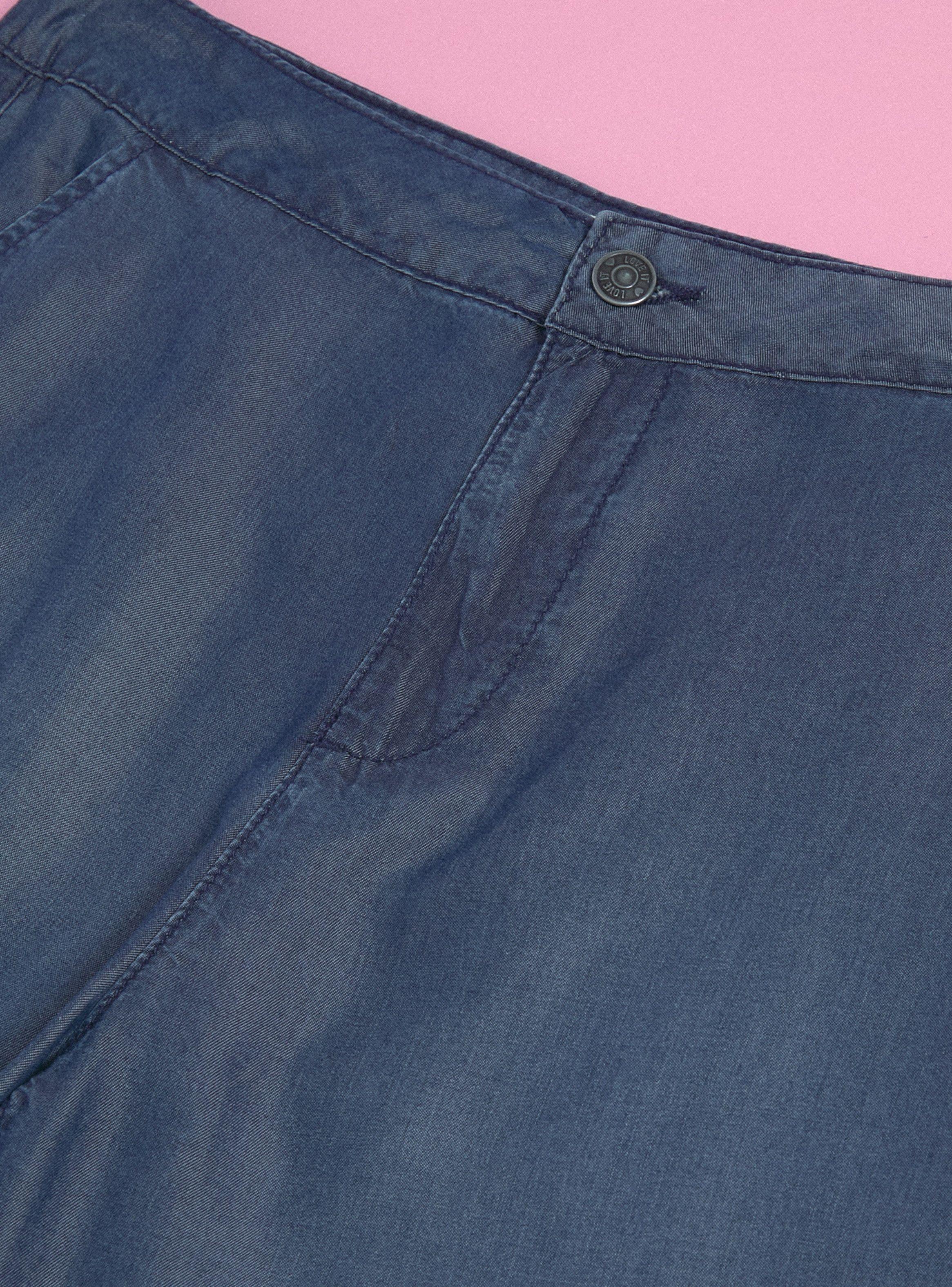 Pantalón Ancho Jeans Tela Fluida-3
