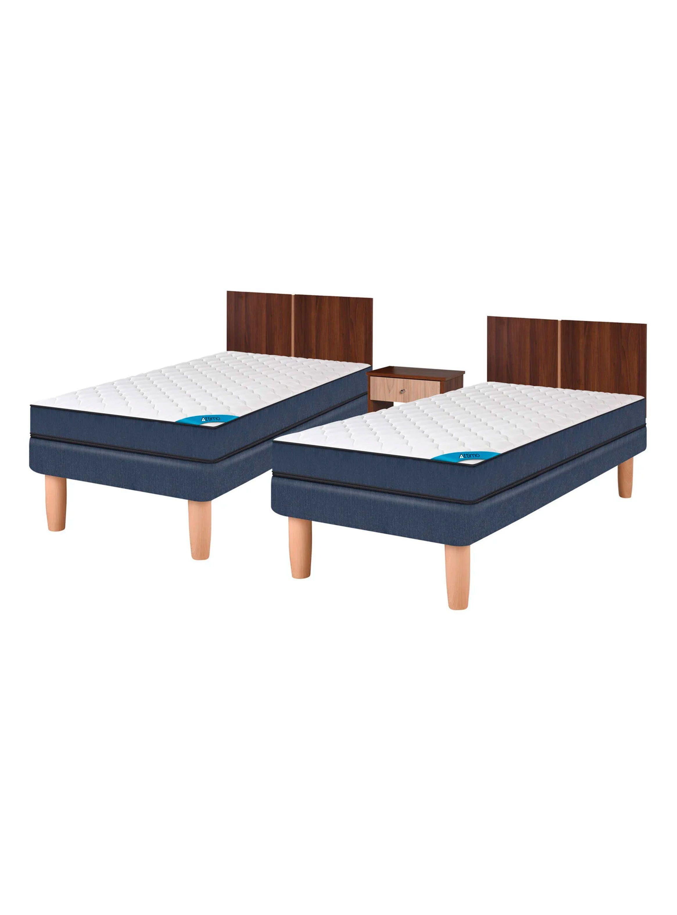 Dúplex Cama Europea Blue Attimo 1 Plaza + Set Muebles-0
