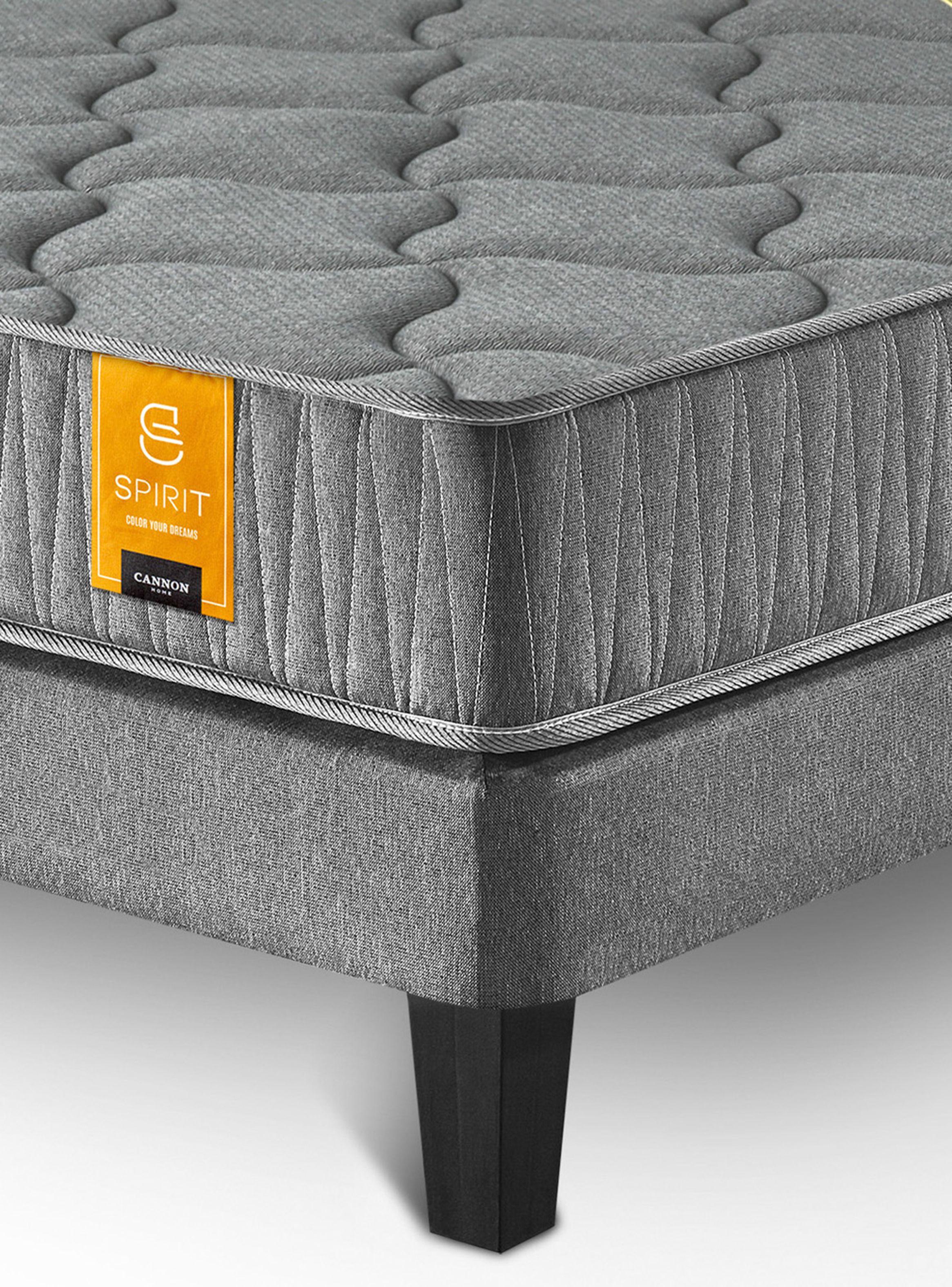 Cama Europea Spirit 2 Plazas Base Dividida + Set Almohadas + Cubrecolchón-2