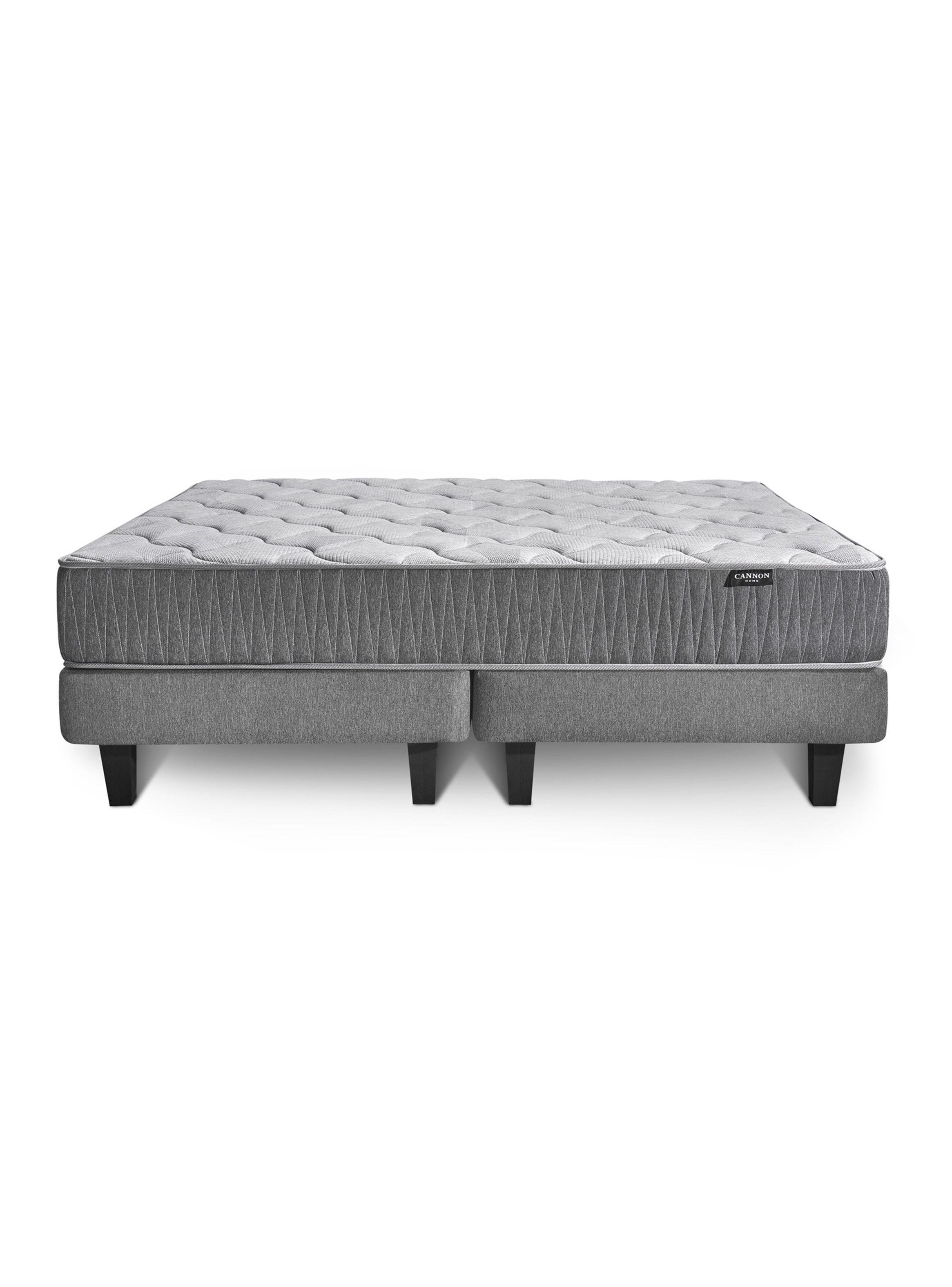 Cama Europea Eco Green 2 Plazas Base Dividida + Set Almohadas Dowm Alternative-2