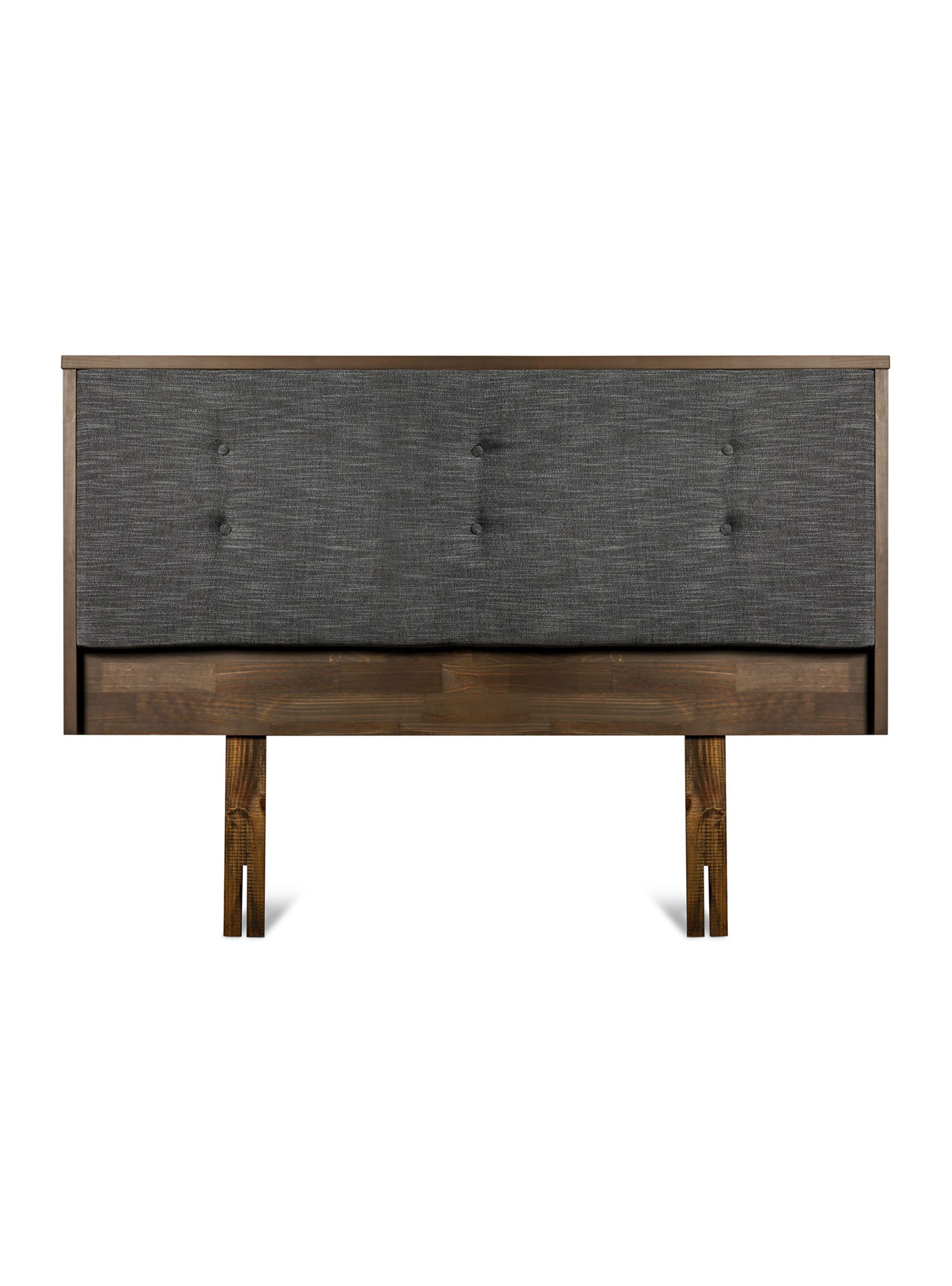 Cama Europea 2 Plazas Base Dividida Stout + Respaldo + Set Veladores-3