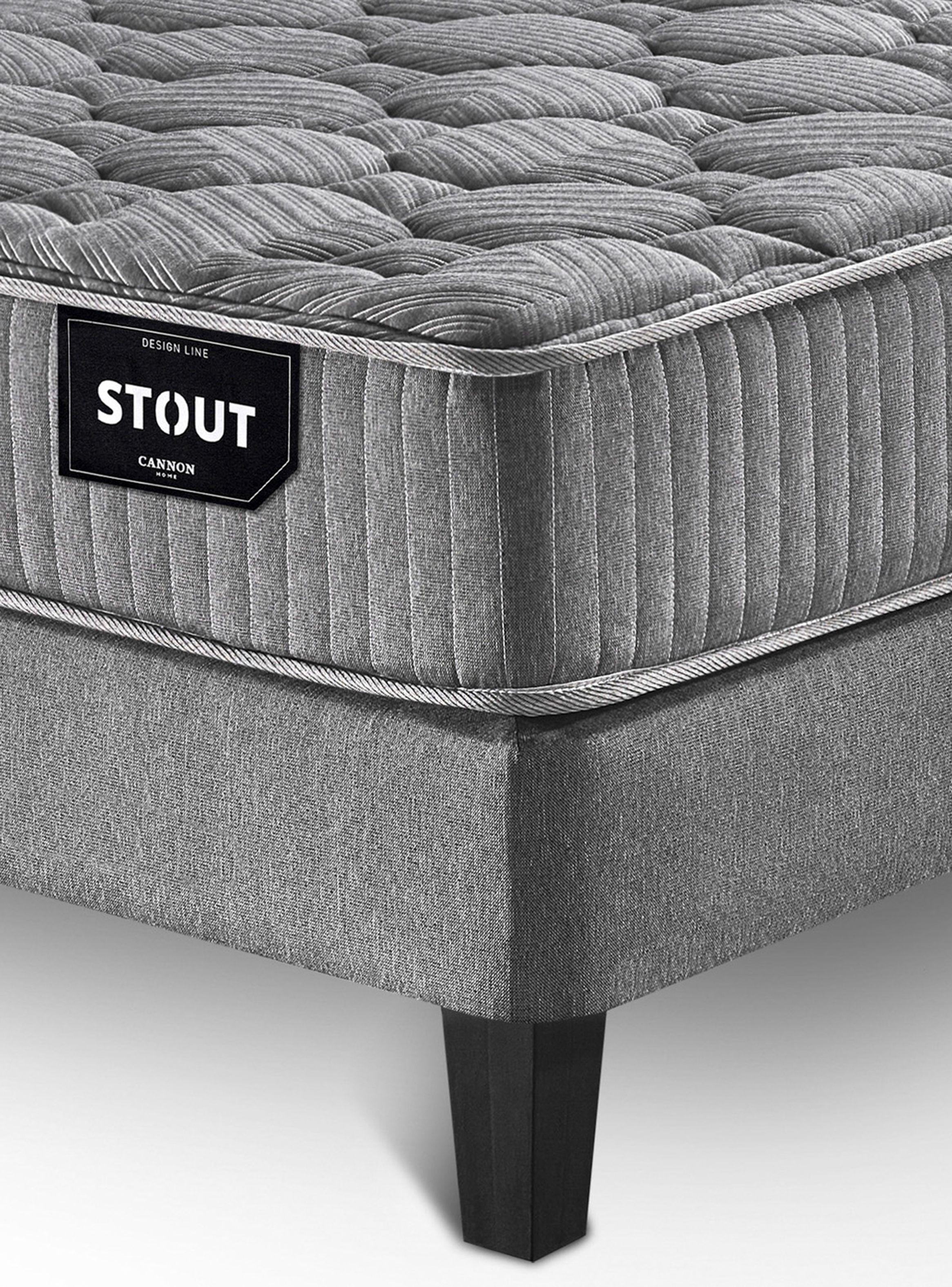 Cama Europea 2 Plazas Base Dividida Stout + Respaldo + Set Veladores-2