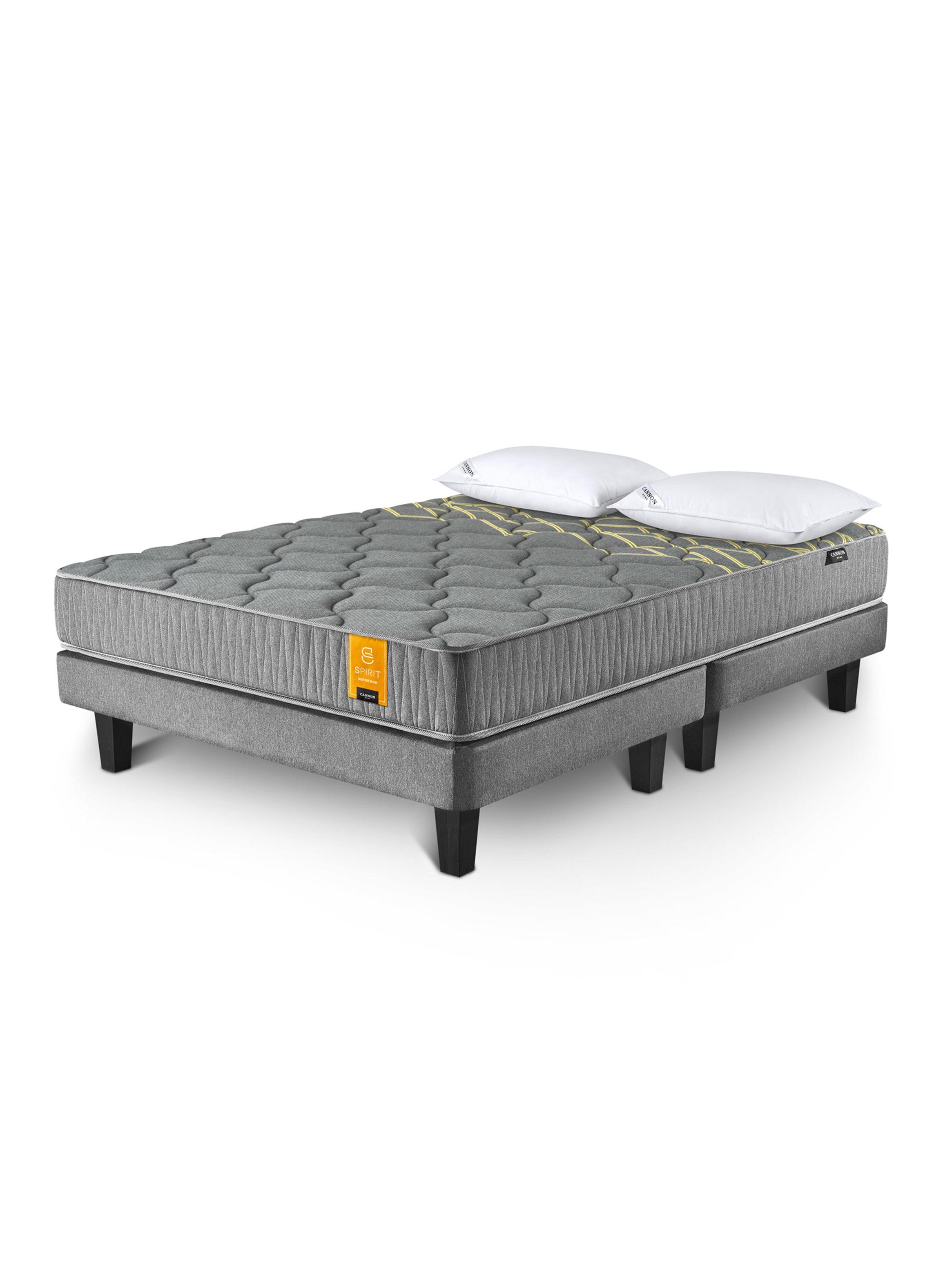 Cama Europea Spirit 2 Plazas Base Dividida + Set Almohadas-0
