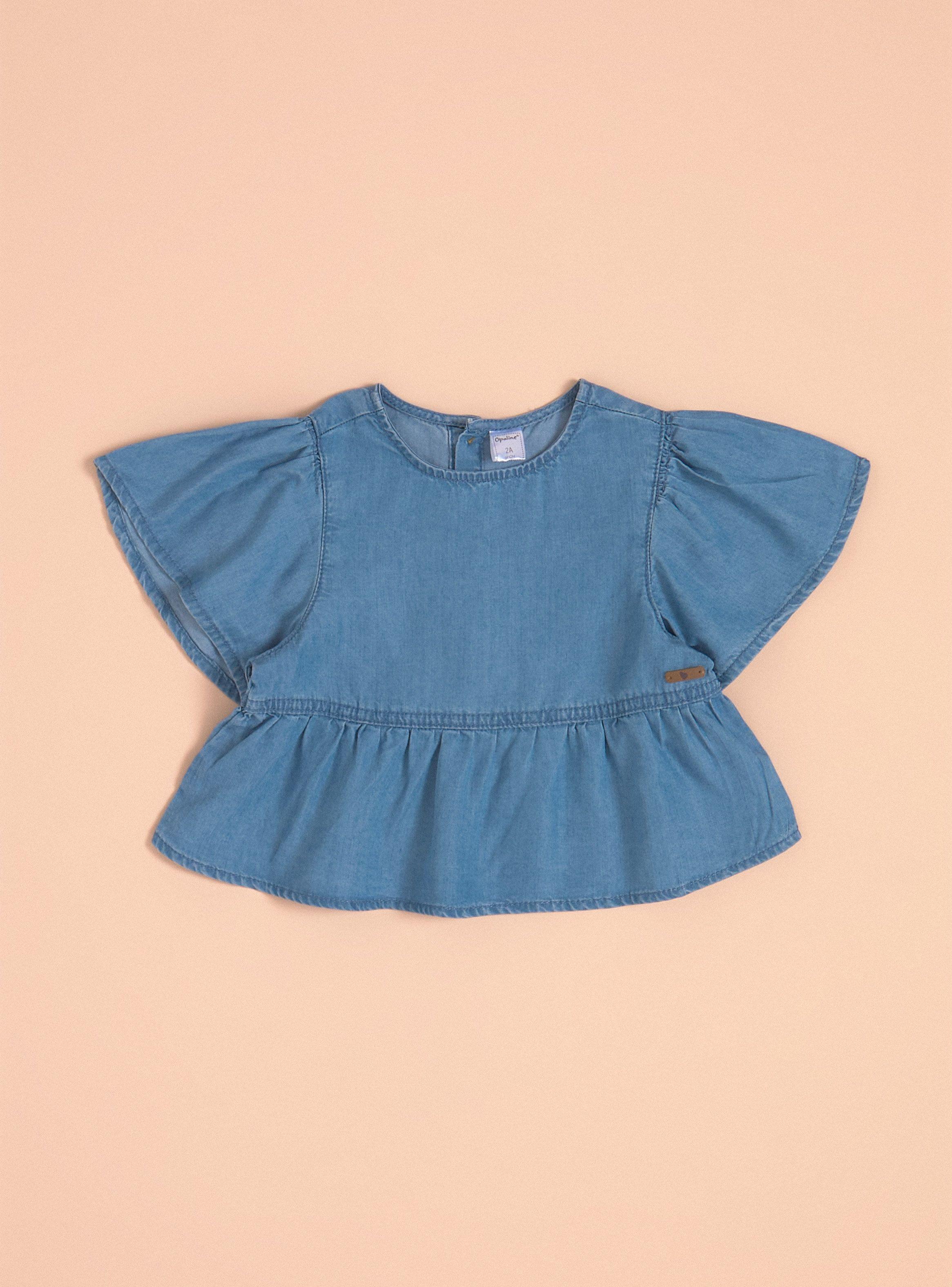 Blusa Sin Cuello con Manga Ancha Look Relajado-0