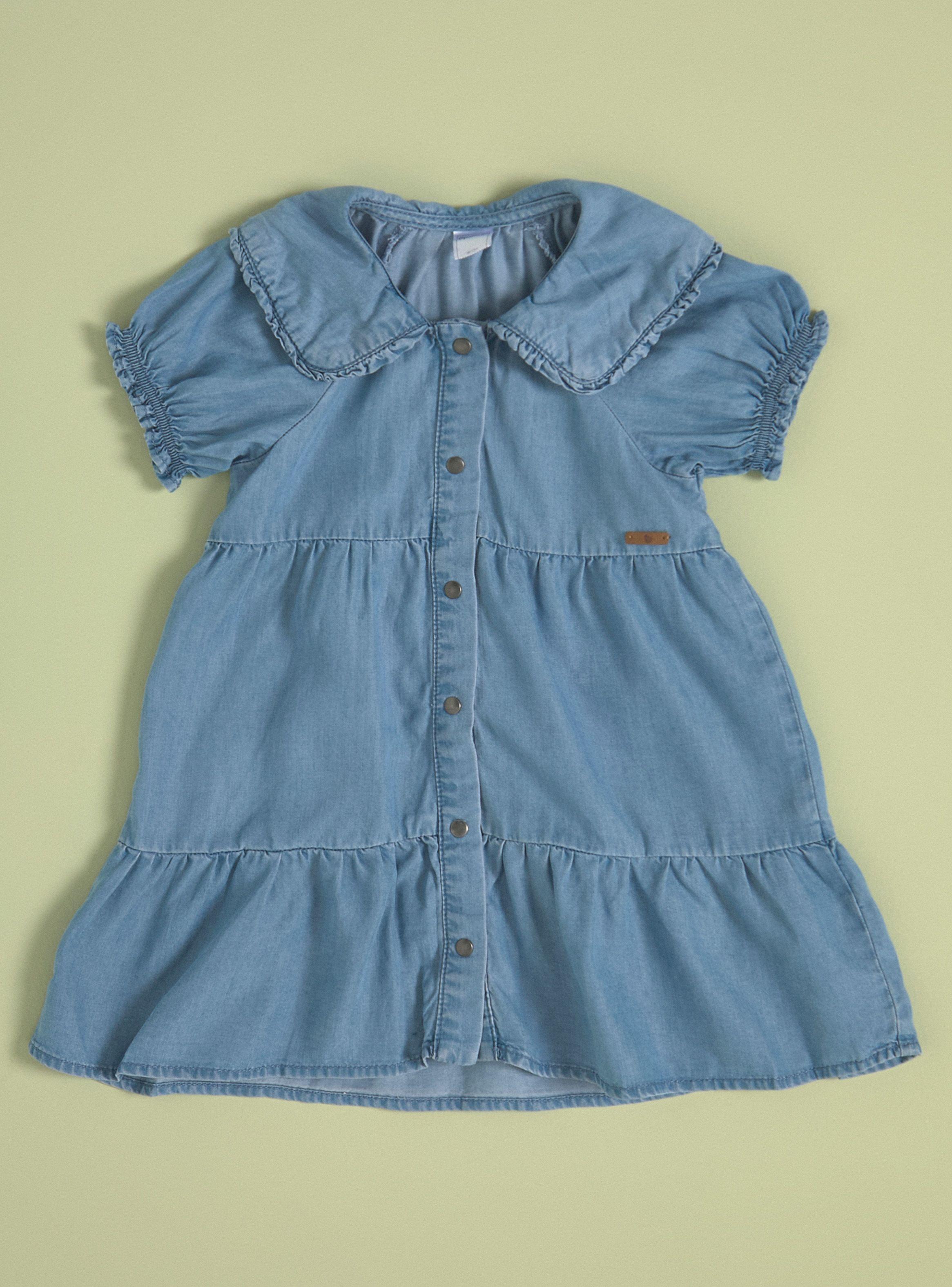Vestido con Cuelllo Bobo y Cortes-0