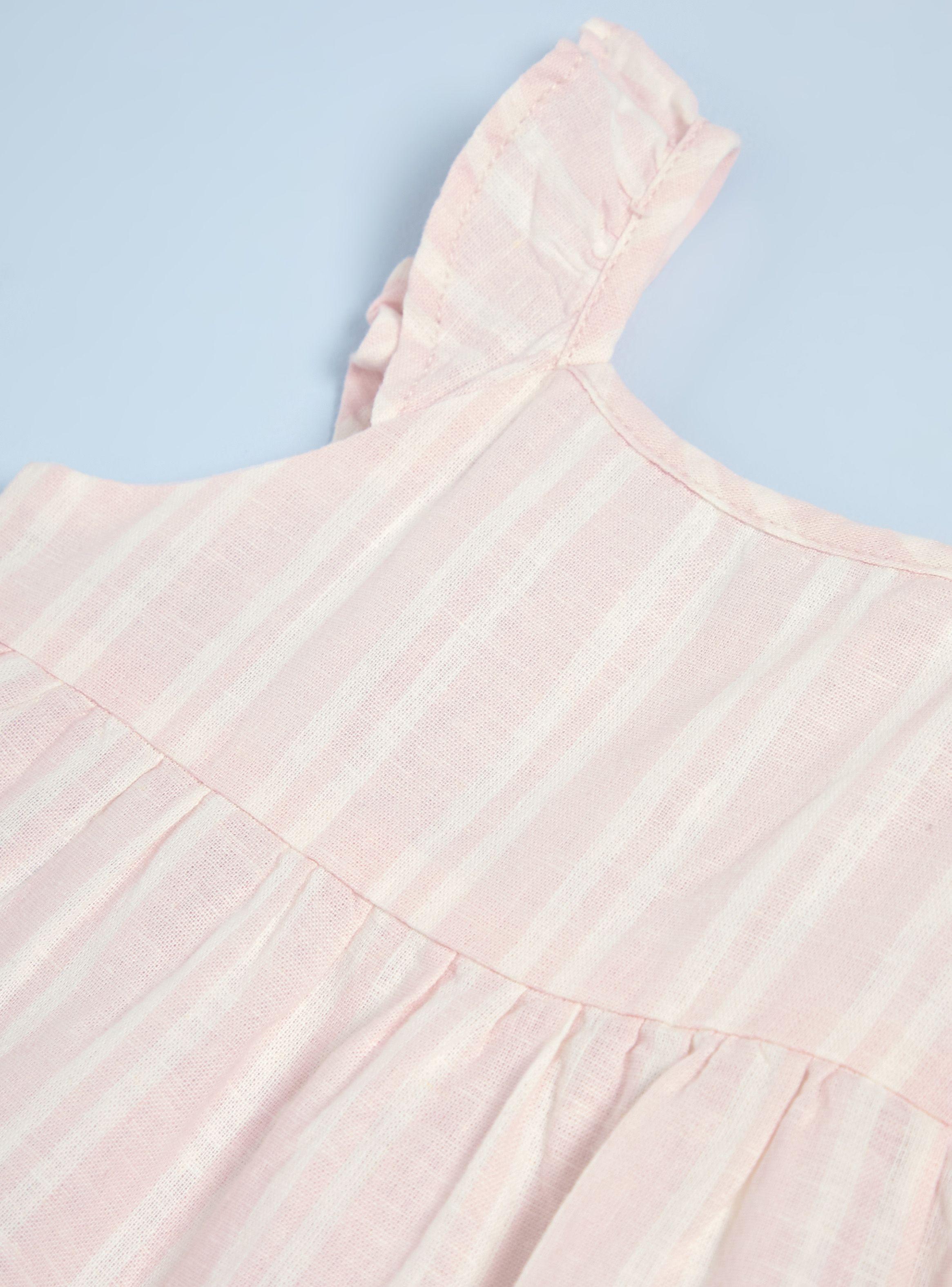Vestido Listado con Vuelos en las Mangas-2