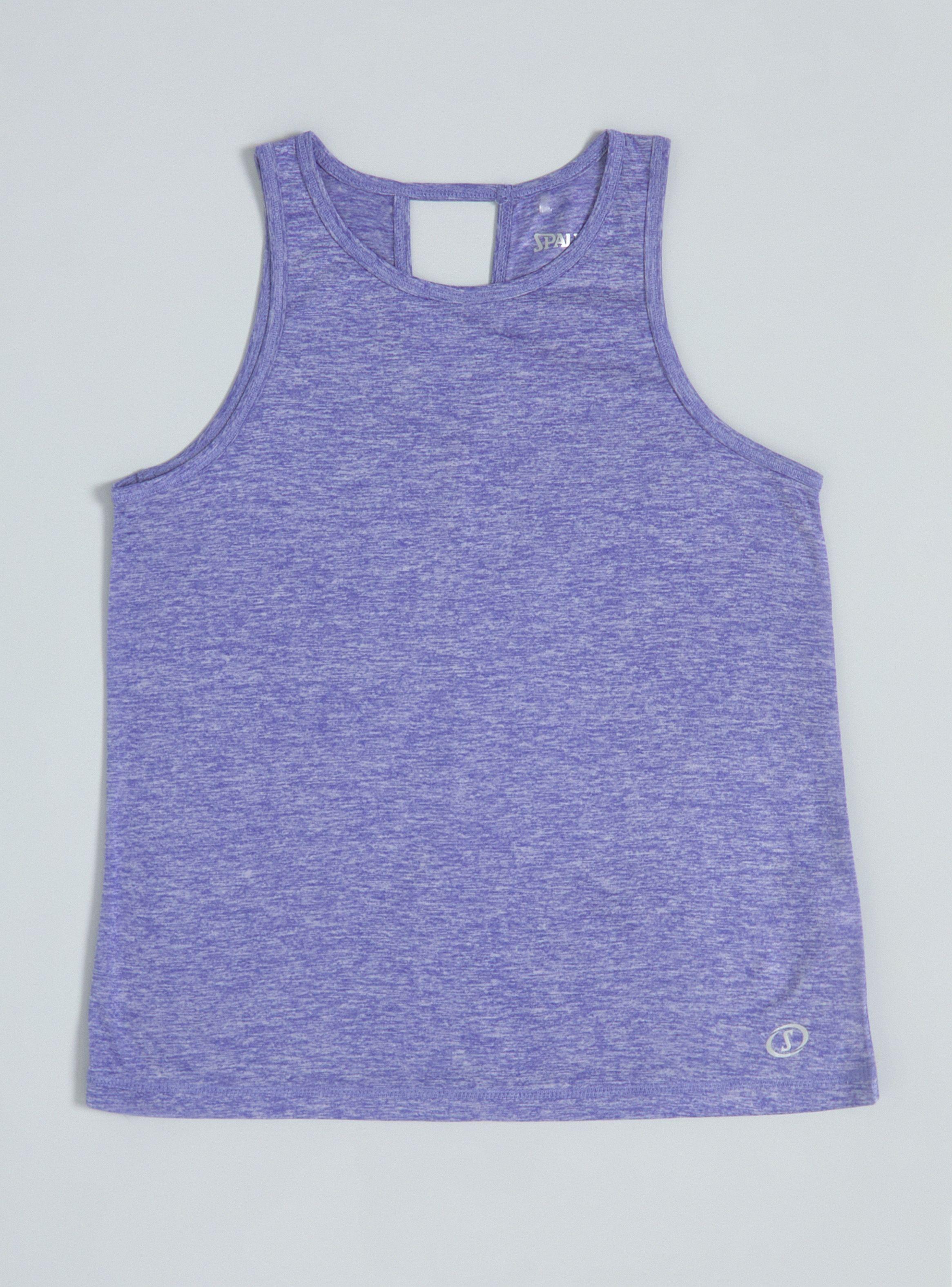 Polera Diseño Deportivo Colores Melange Corte en Espalda-0