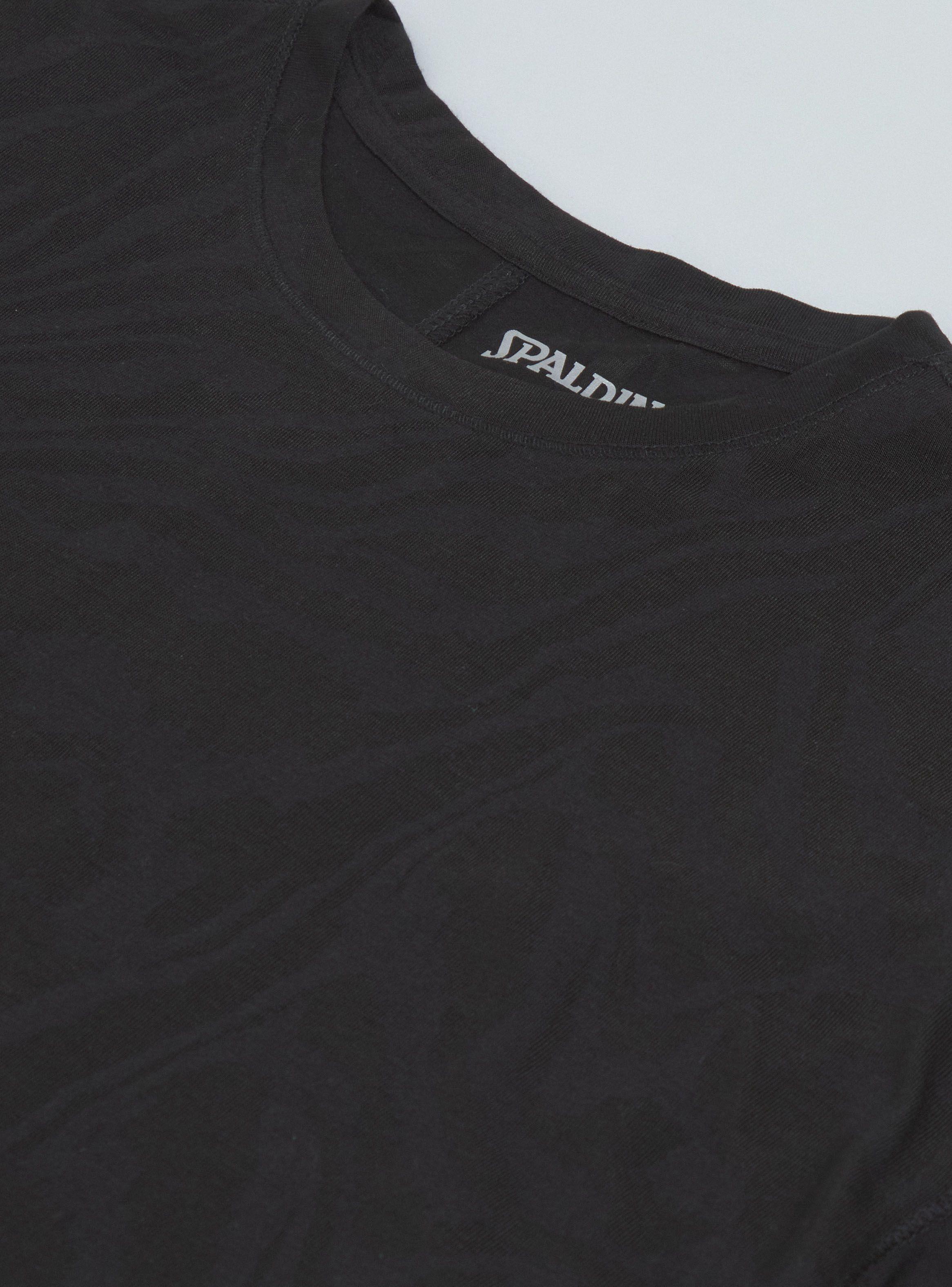 Polera Crop Semi Transparente con Diseño en Tela-4