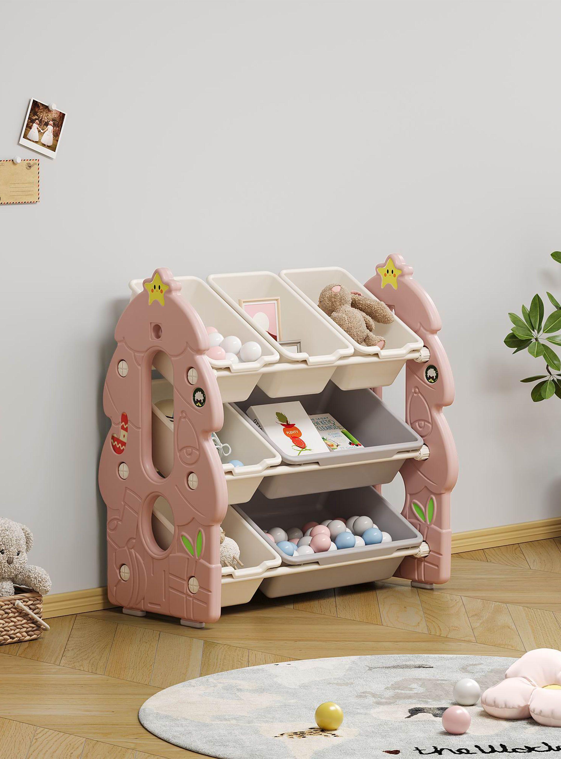 Estante Rosado Sunny 7 Cajas-3