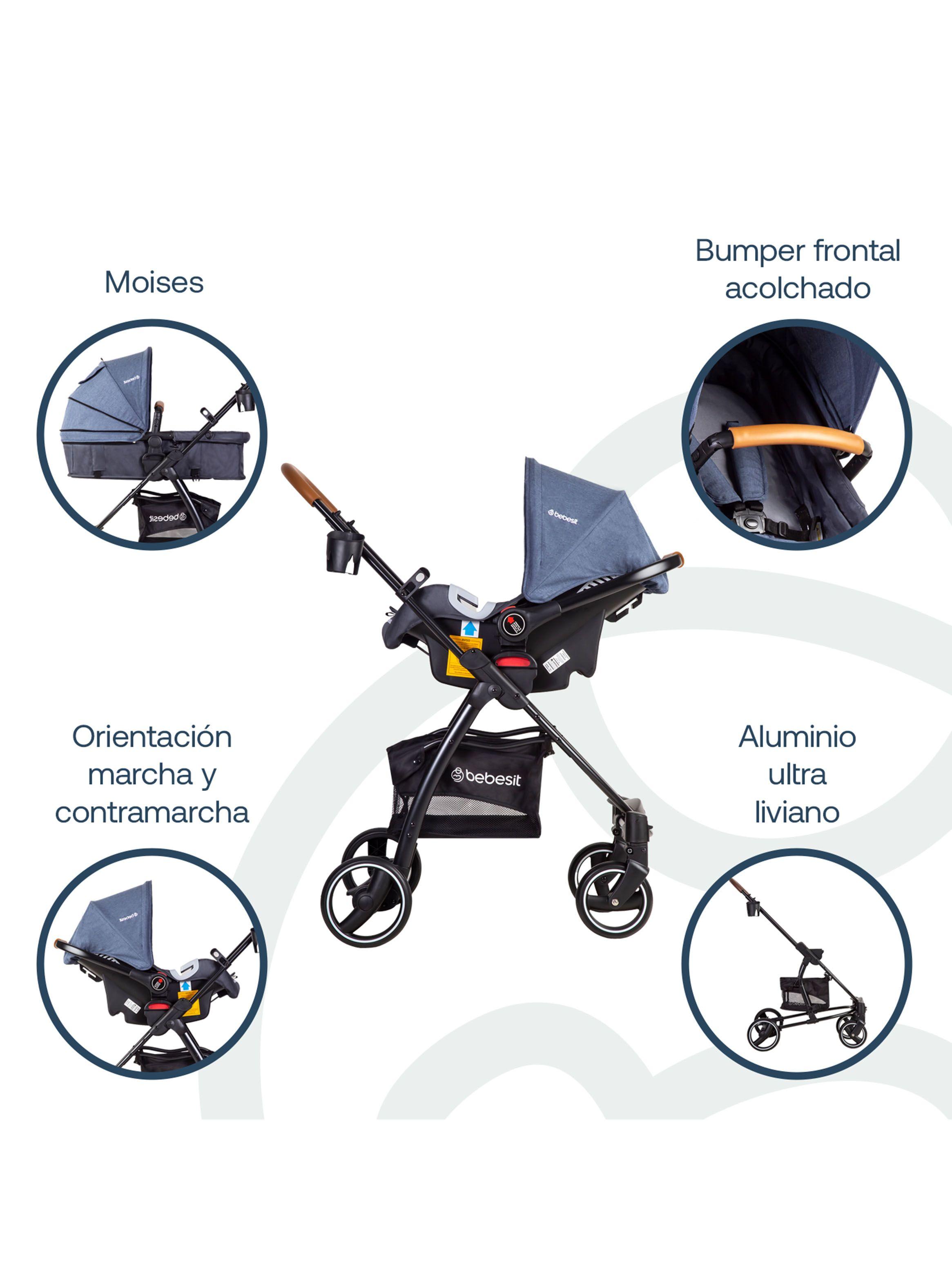Coche Travel System Fenix Azul Bebesit-4