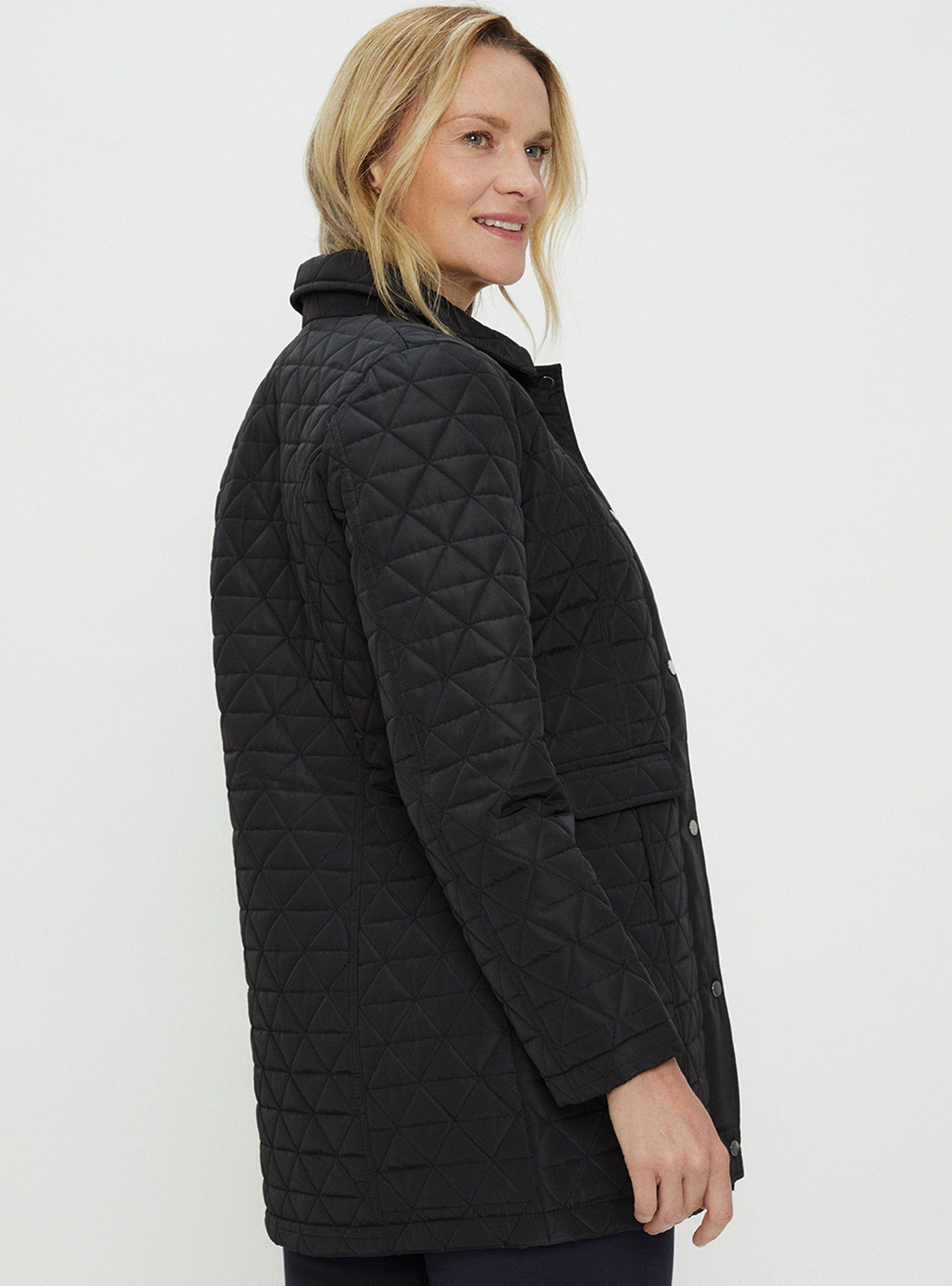 Parka Larga Básica Con Cuello Camisero-1