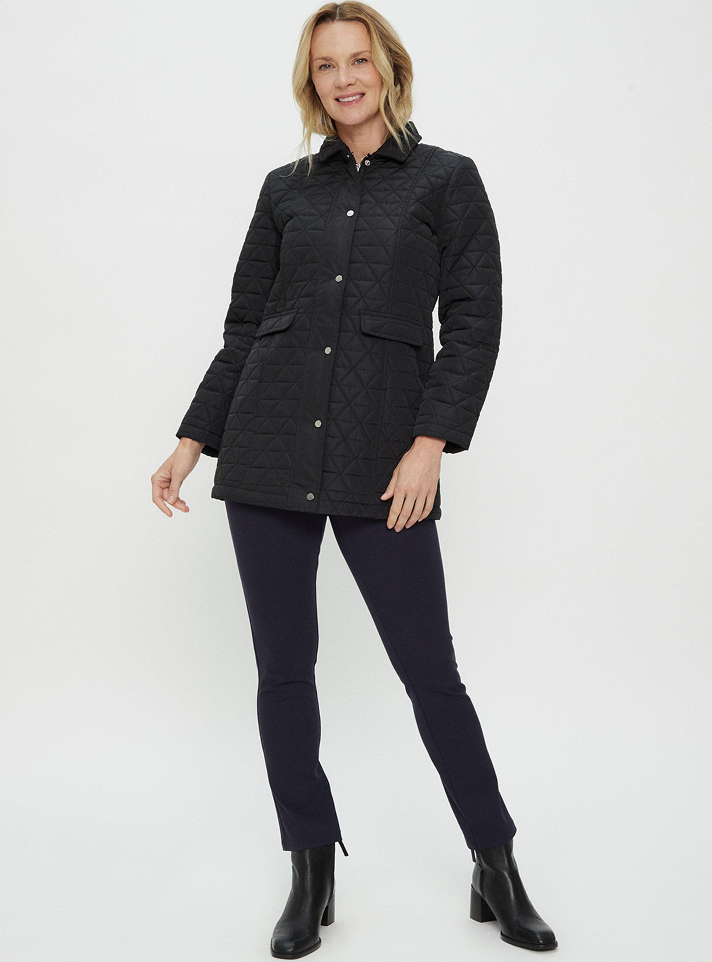 Parka Larga Básica Con Cuello Camisero-3