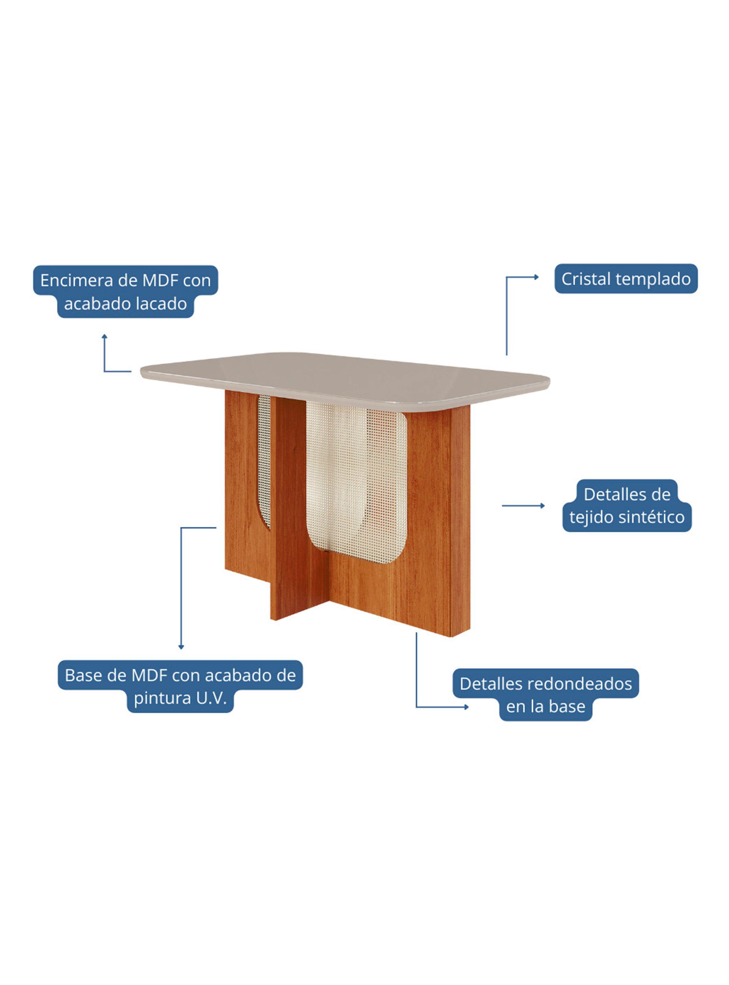 Juego Comedor Louise 4 Sillas Paola Gris-4