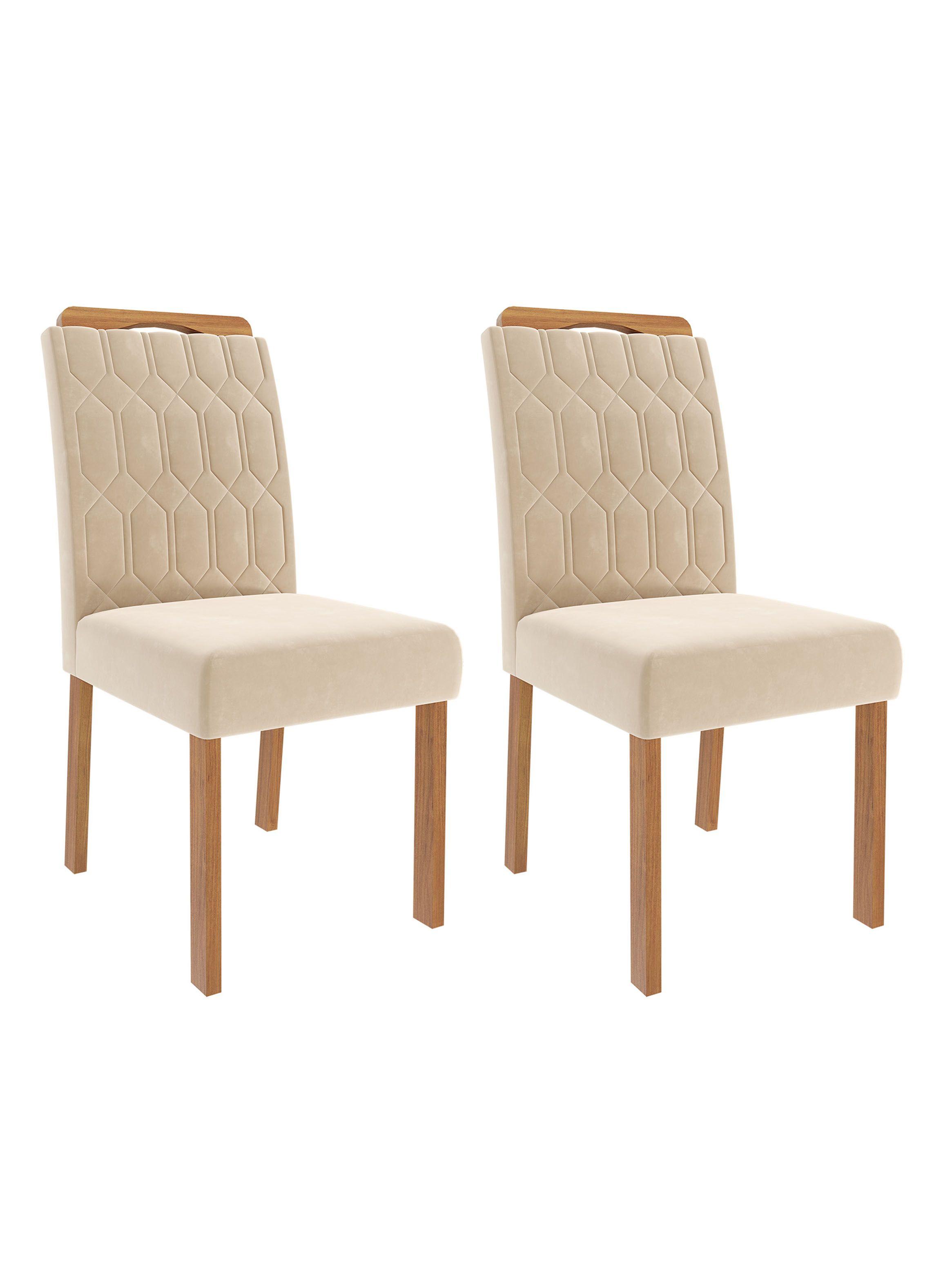 Juego Comedor Ana + 4 Sillas Paola Nude-3