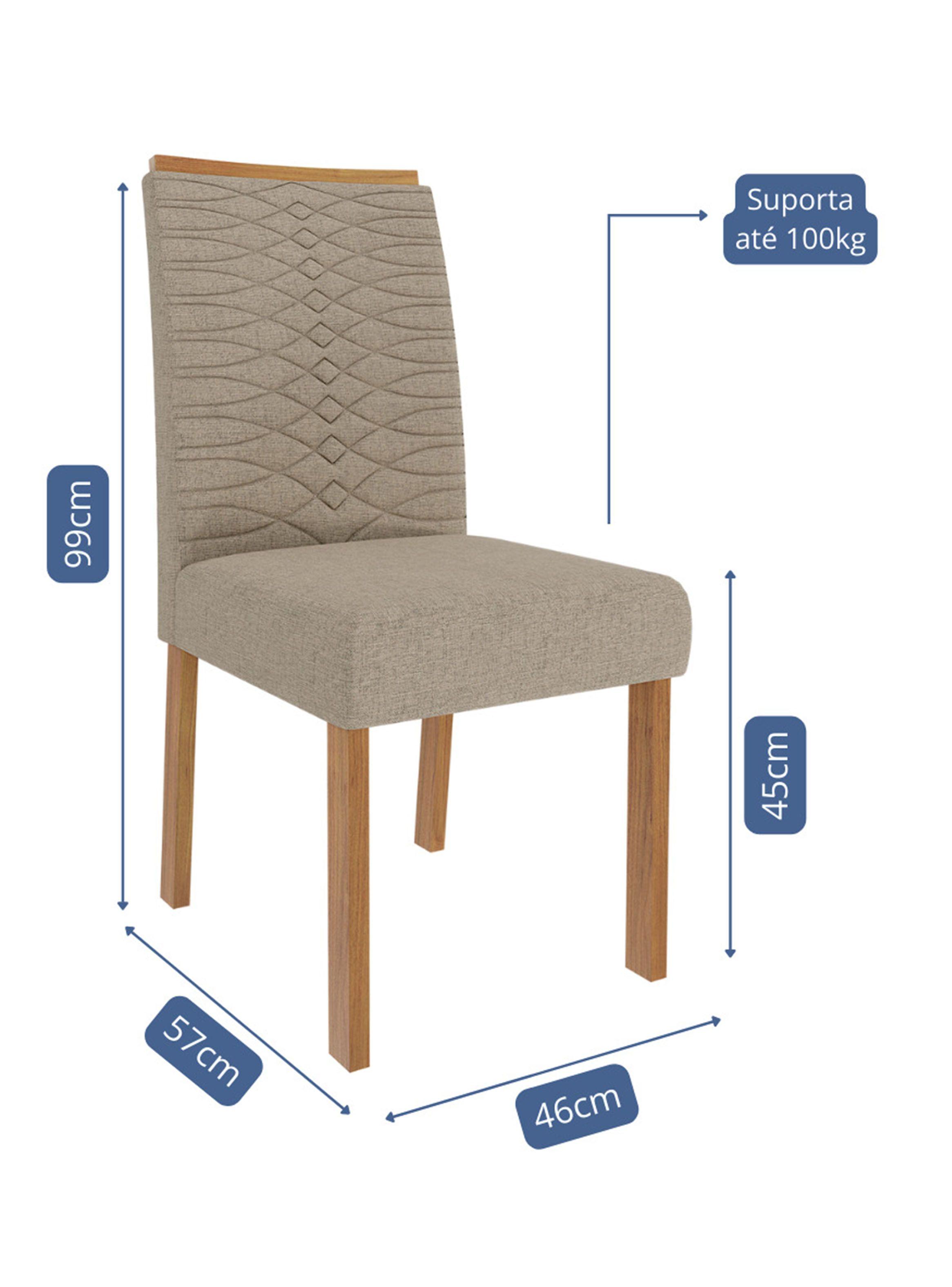 Juego Comedor Patricia + 4 Sillas Clarice Beige-2