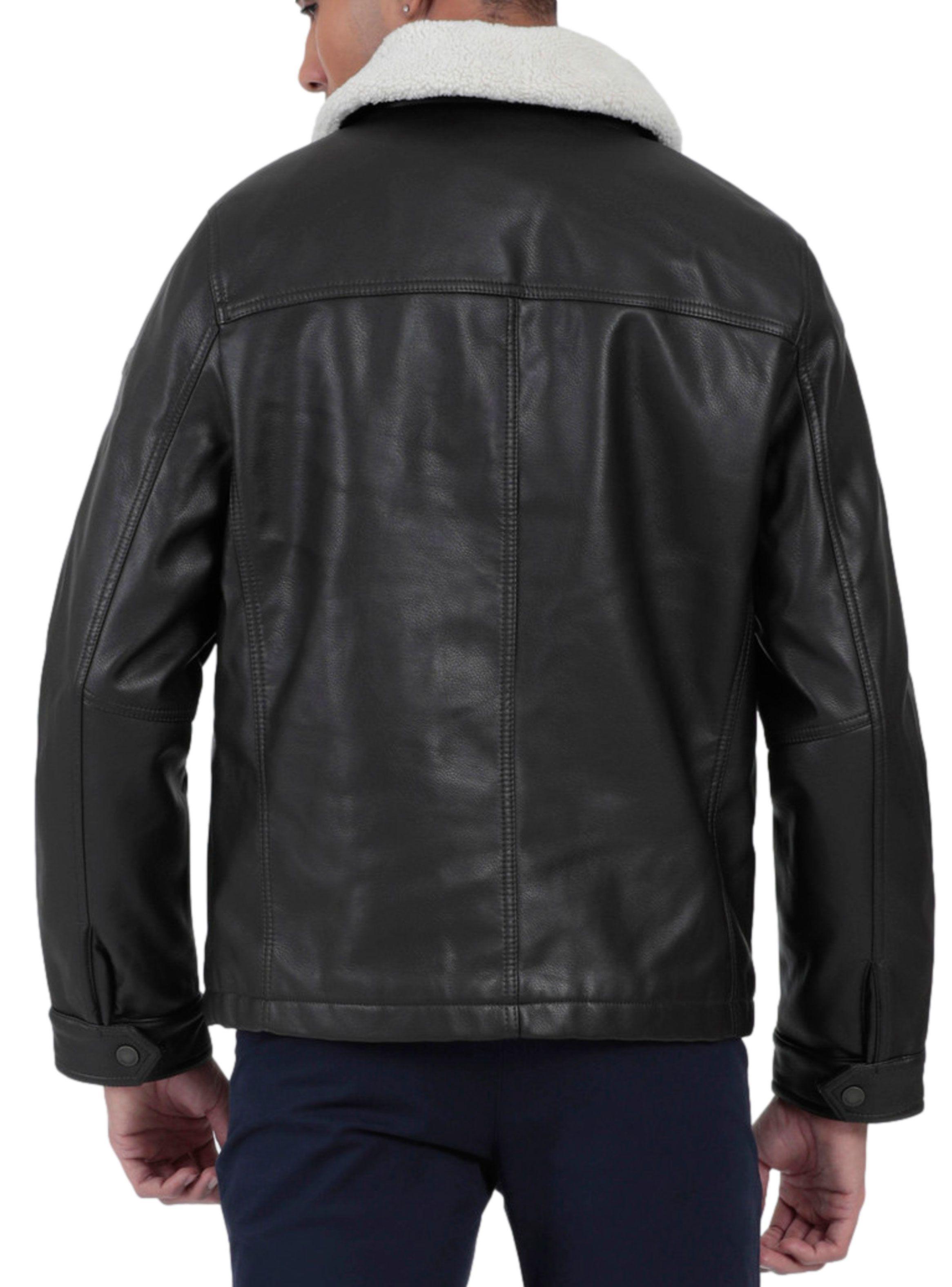 Chaqueta Biker Bassic Lineas Rectas-1