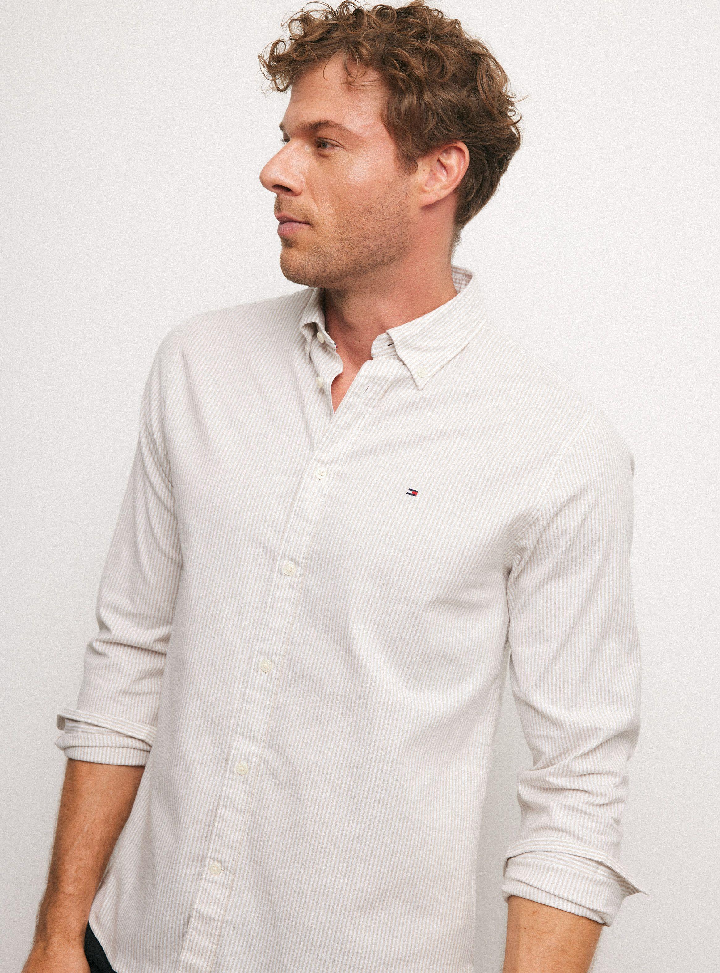 Camisa de Vestir Rayas Botón-2