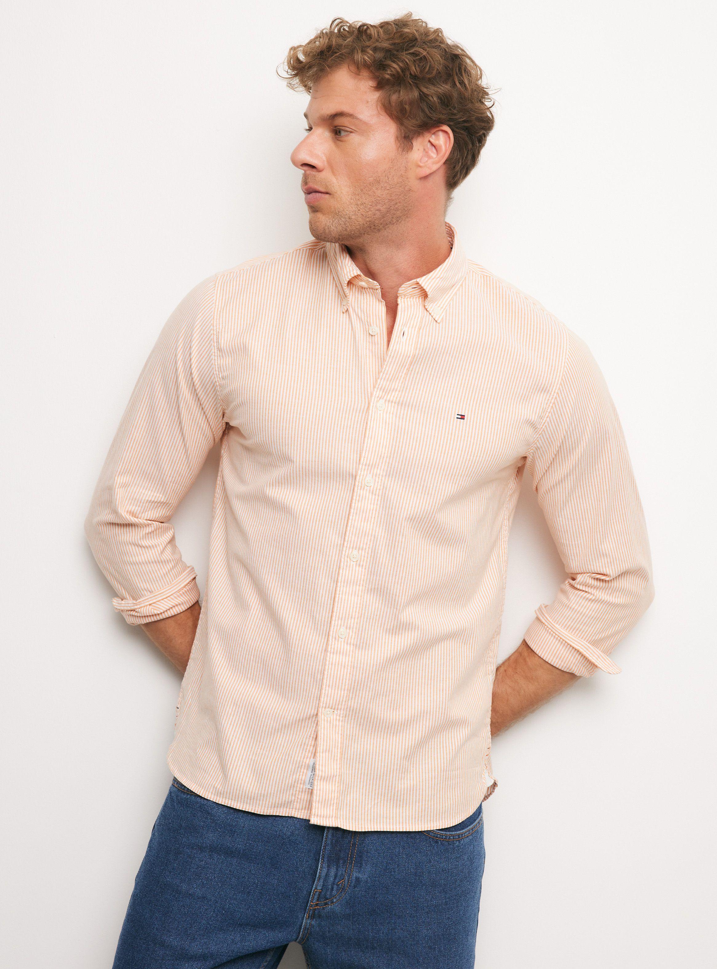 Camisa de Vestir Rayas Botón-0