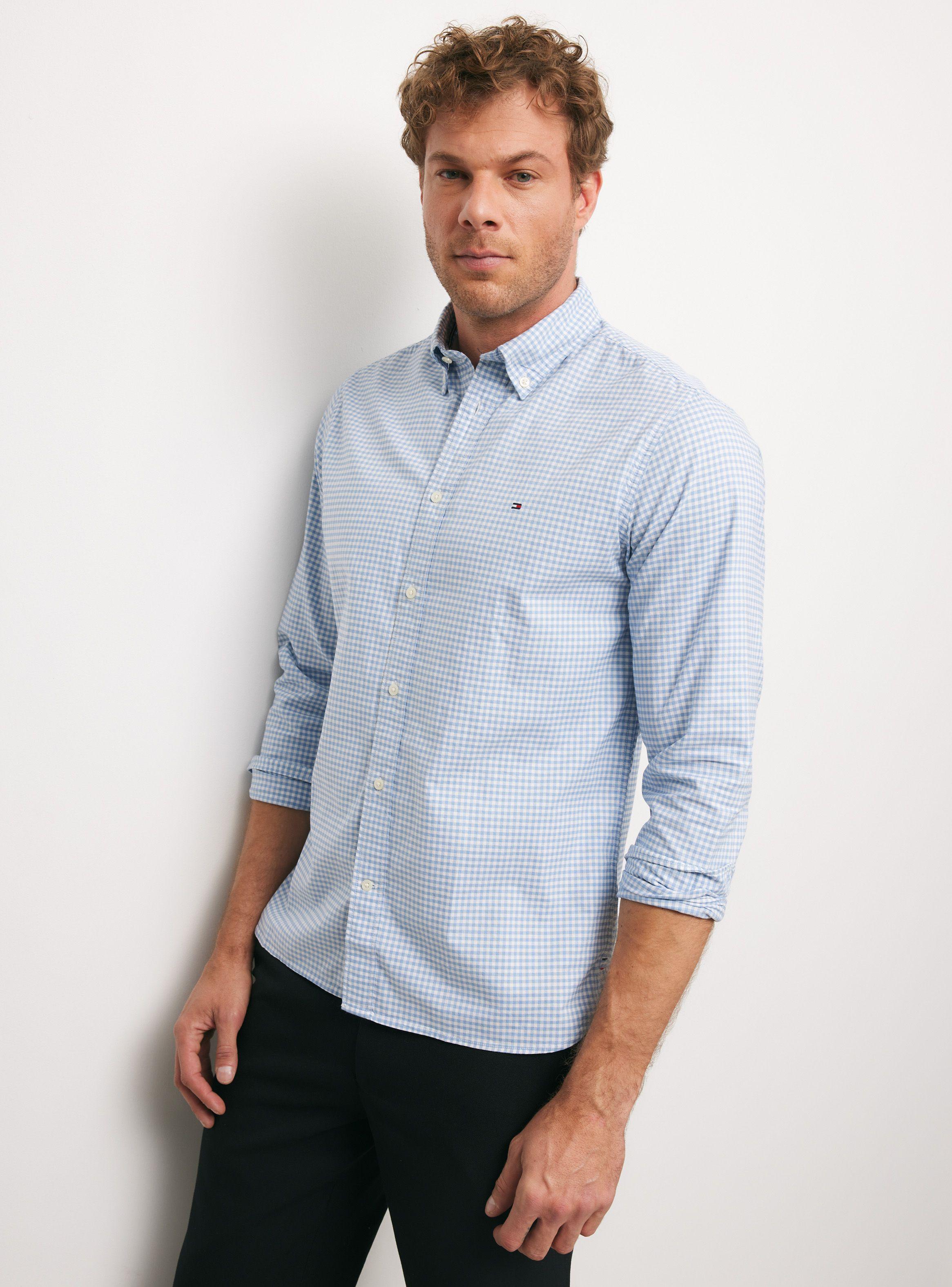 Camisa de Vestir Cuadros Print-0