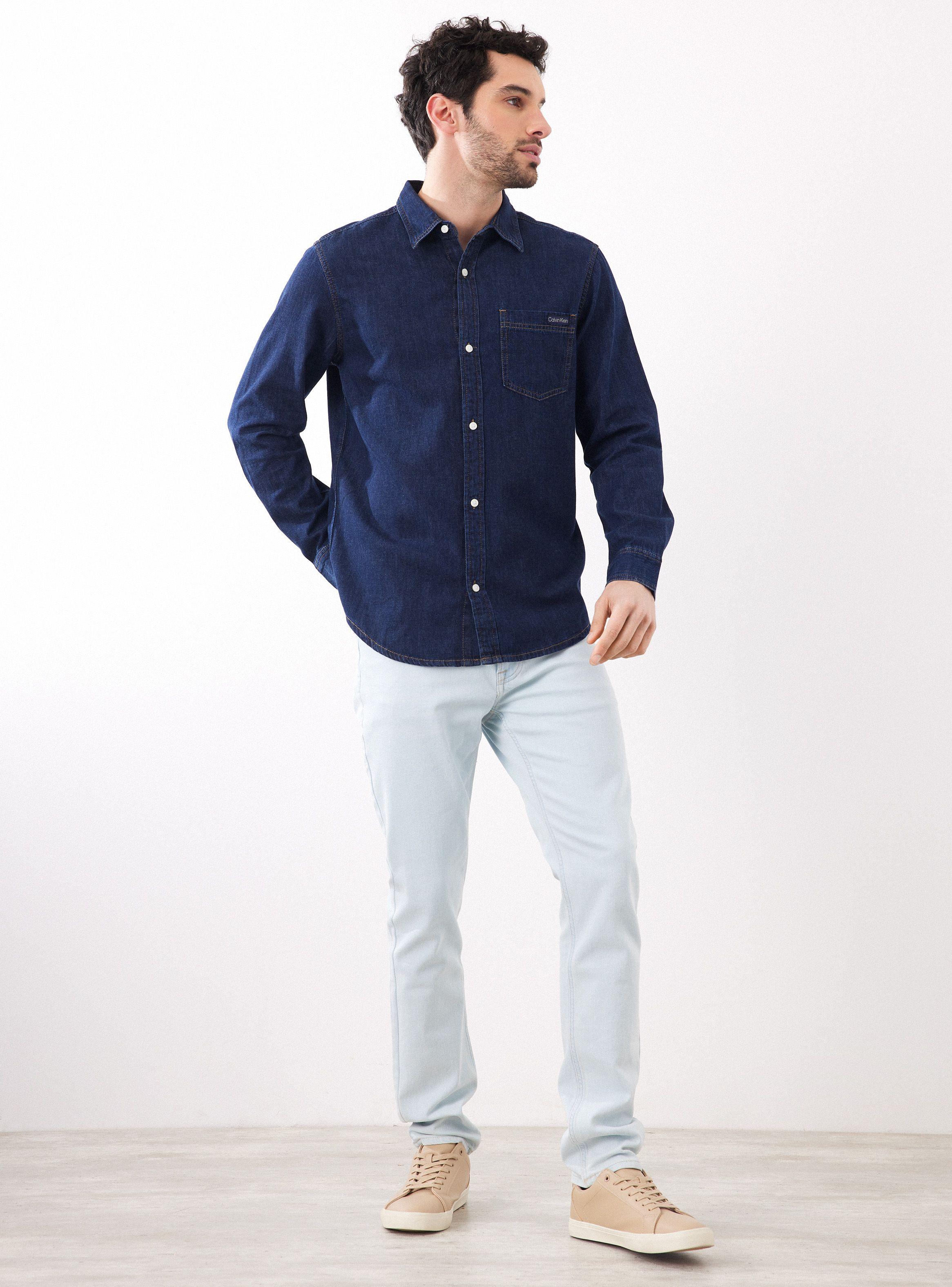 Camisa de Vestir Navy-4