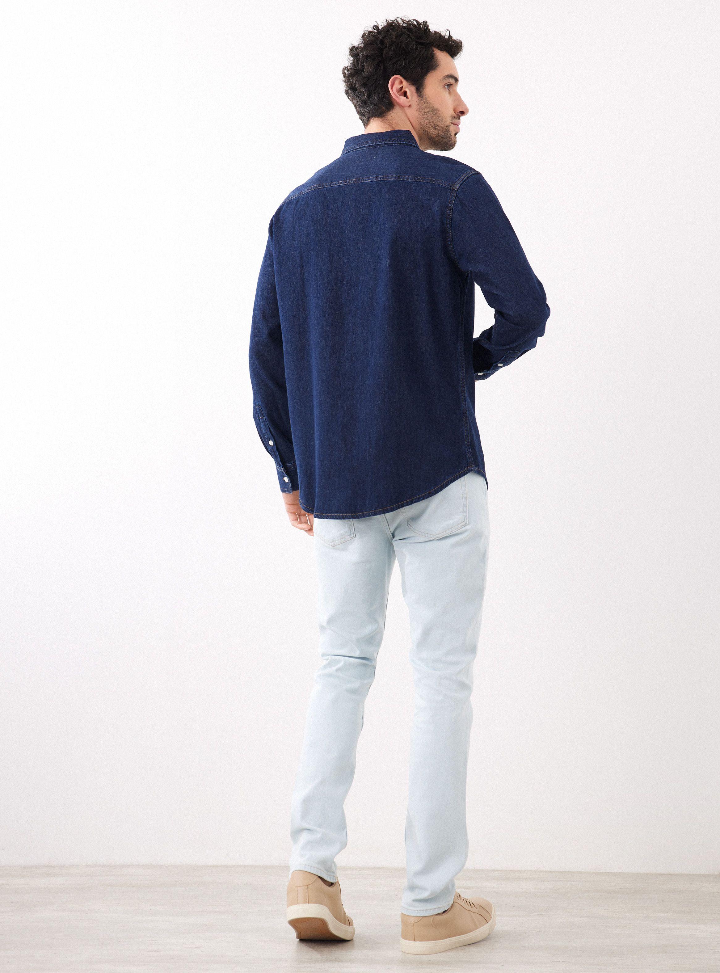 Camisa de Vestir Navy-5