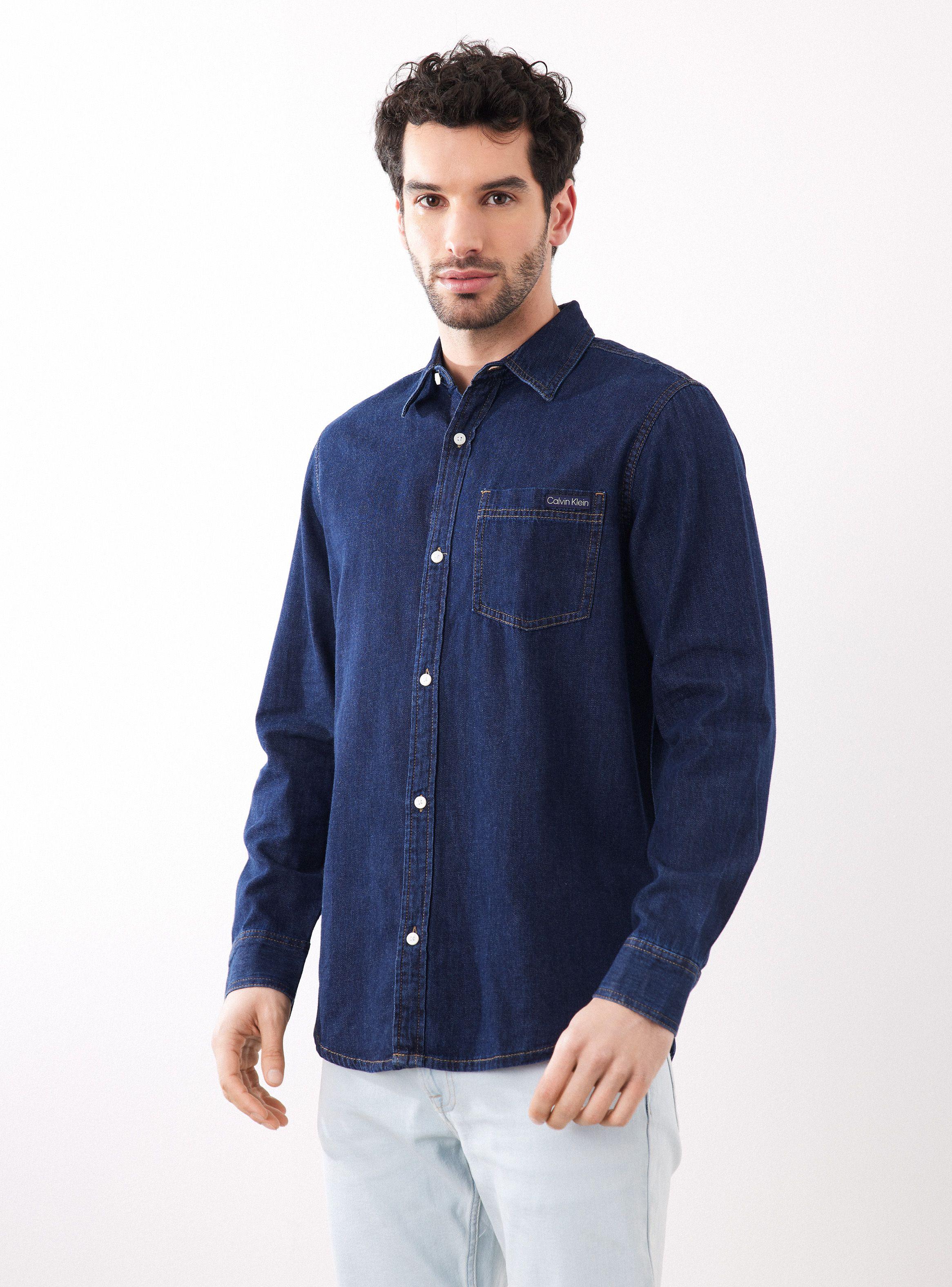 Camisa de Vestir Navy-0