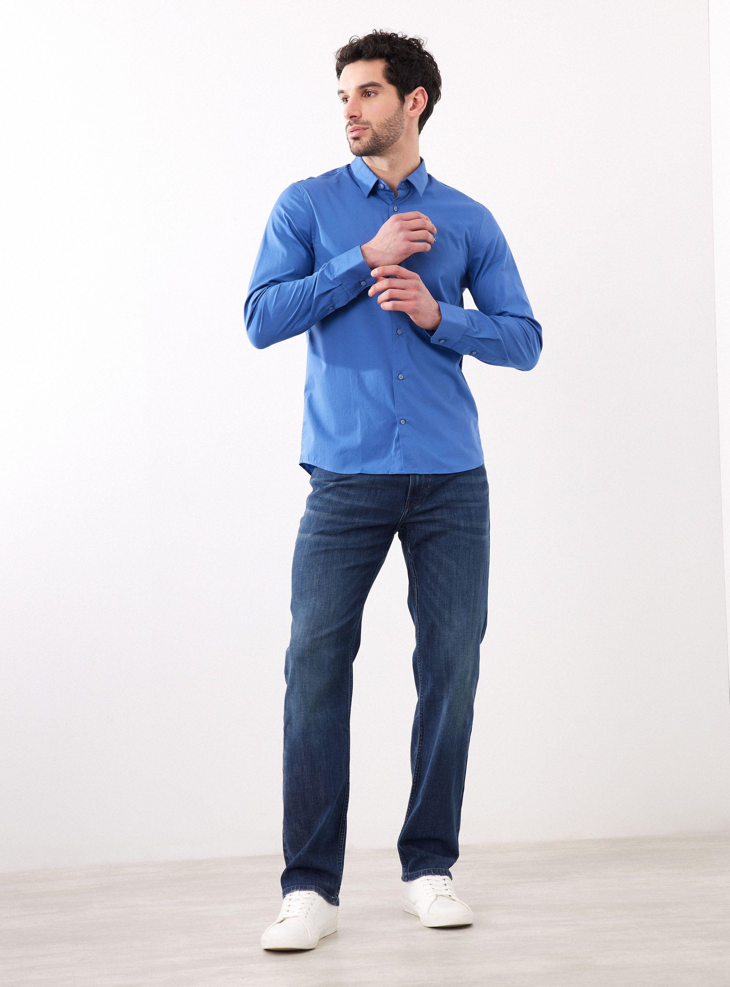 Jeans Calce Recto Lavado-4