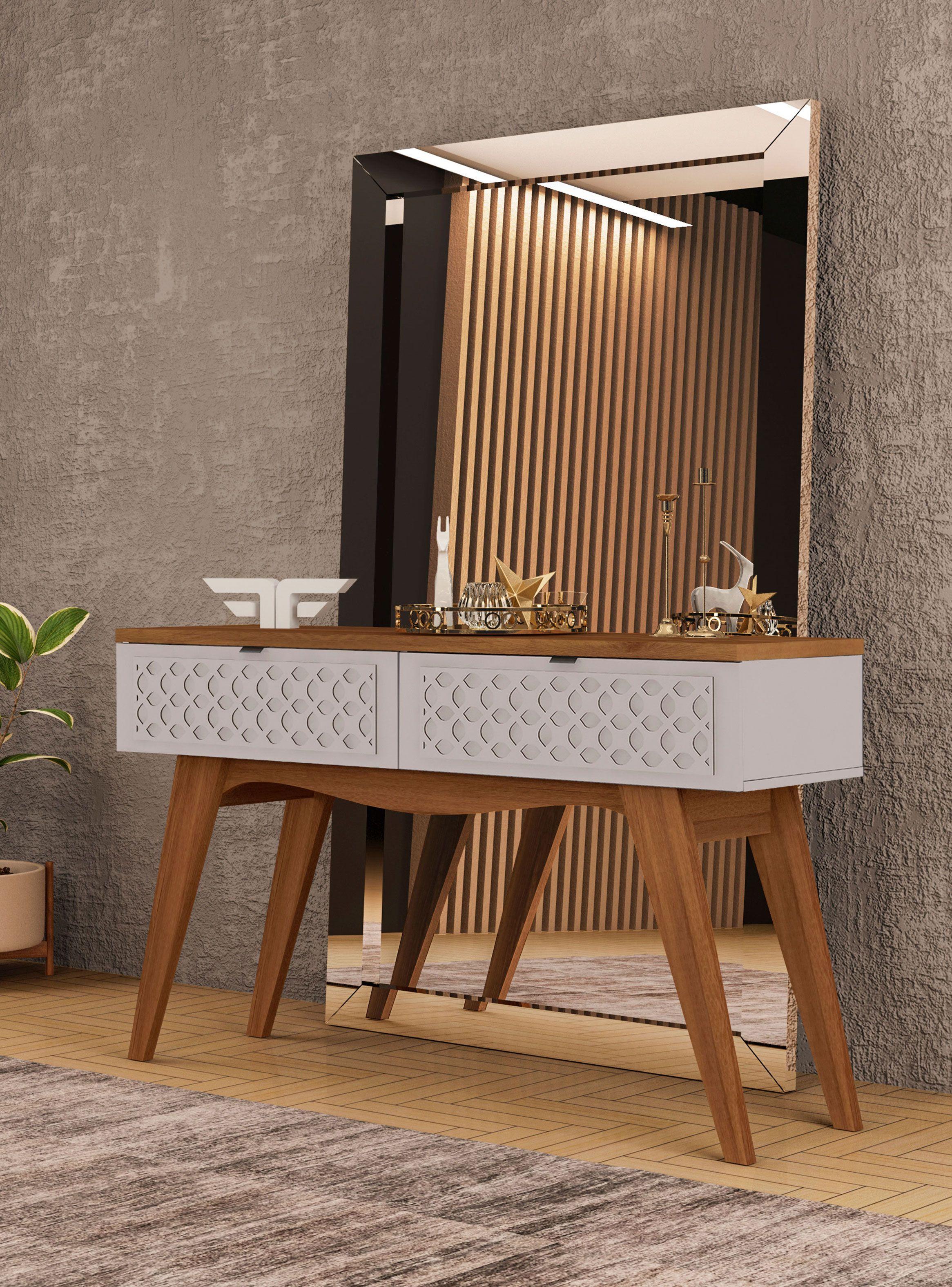 Mesa de Arrimo Isis Matte Off White-4