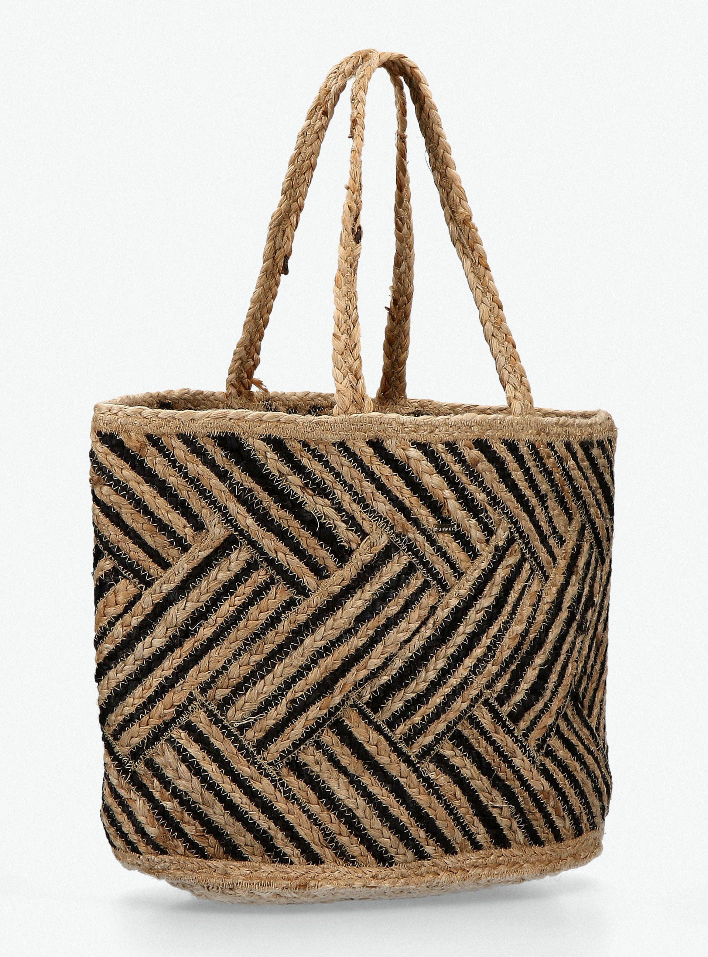 Bolso de Playa India Rafia-3