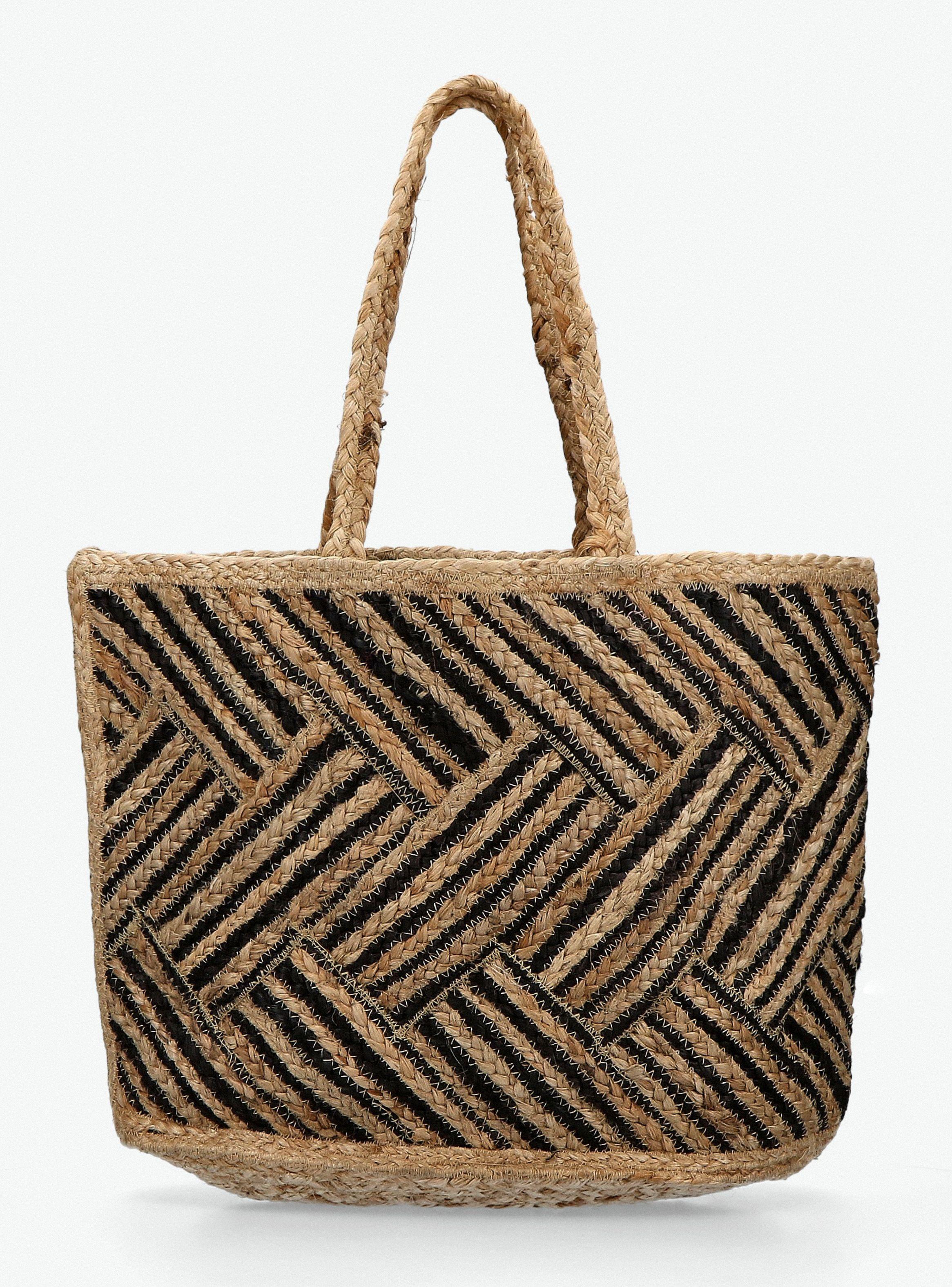 Bolso de Playa India Rafia-4