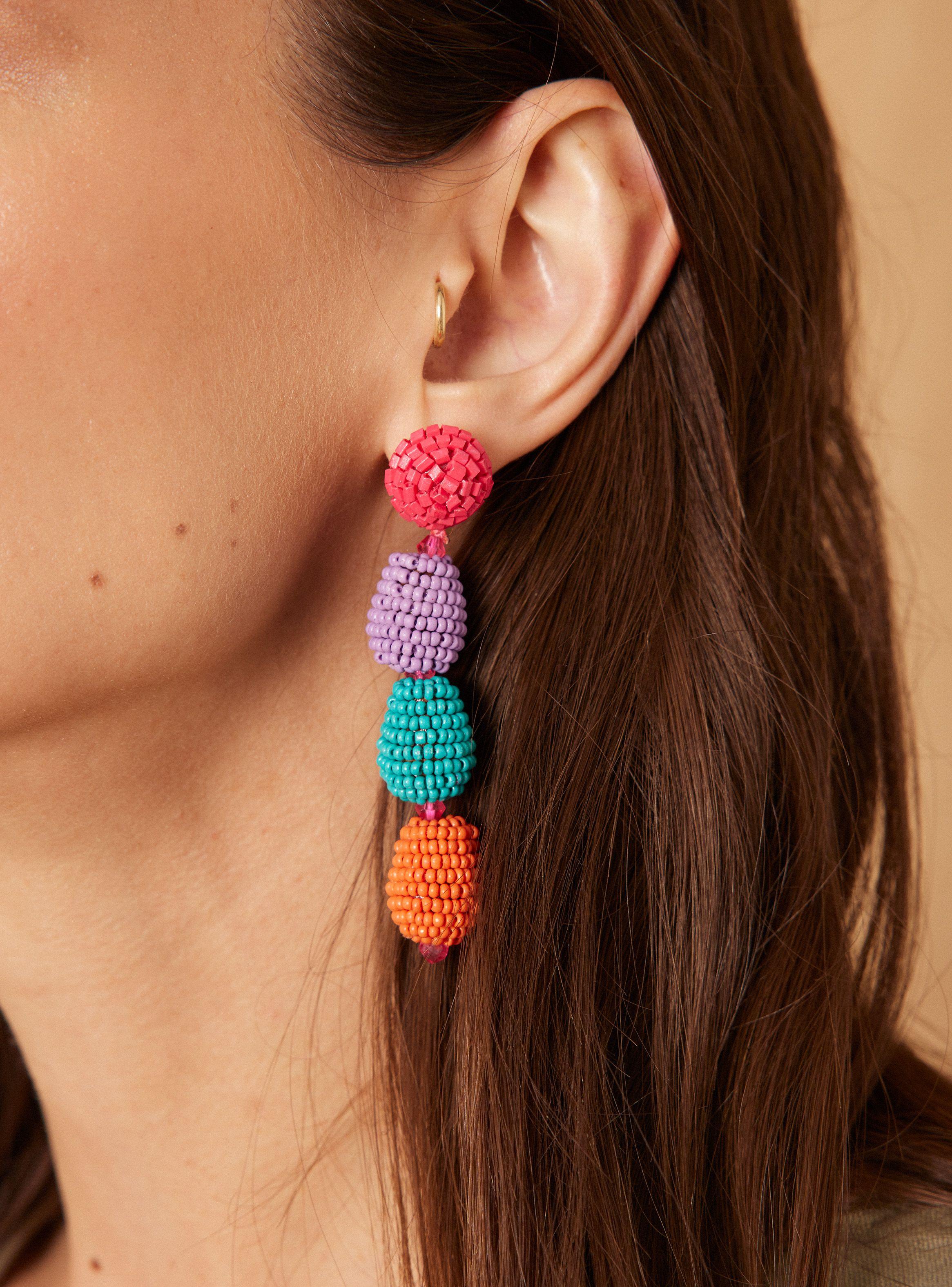 Aros Modelo Borlas Color-1