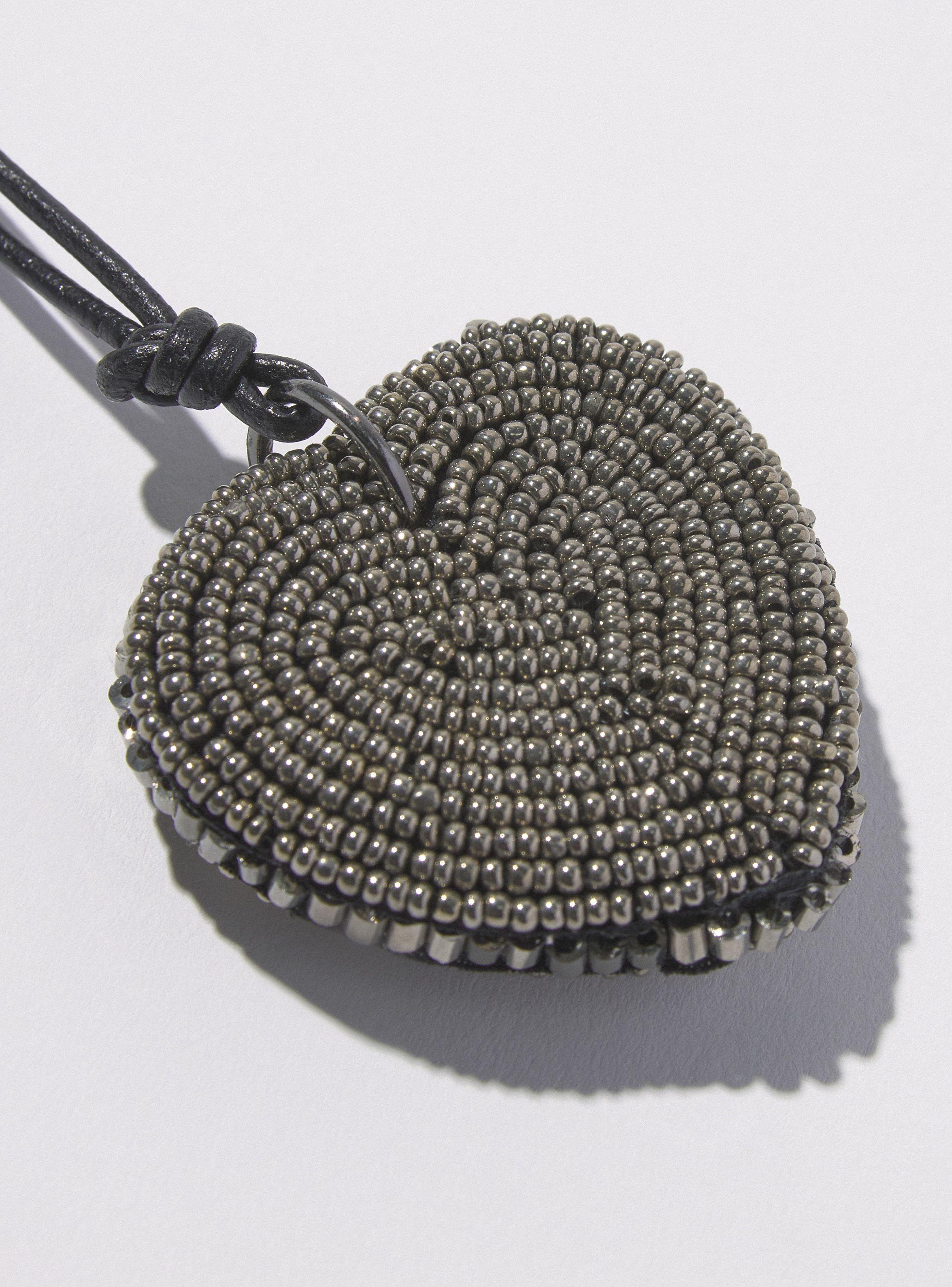 Collar Corazón Brillos Ajustable-3