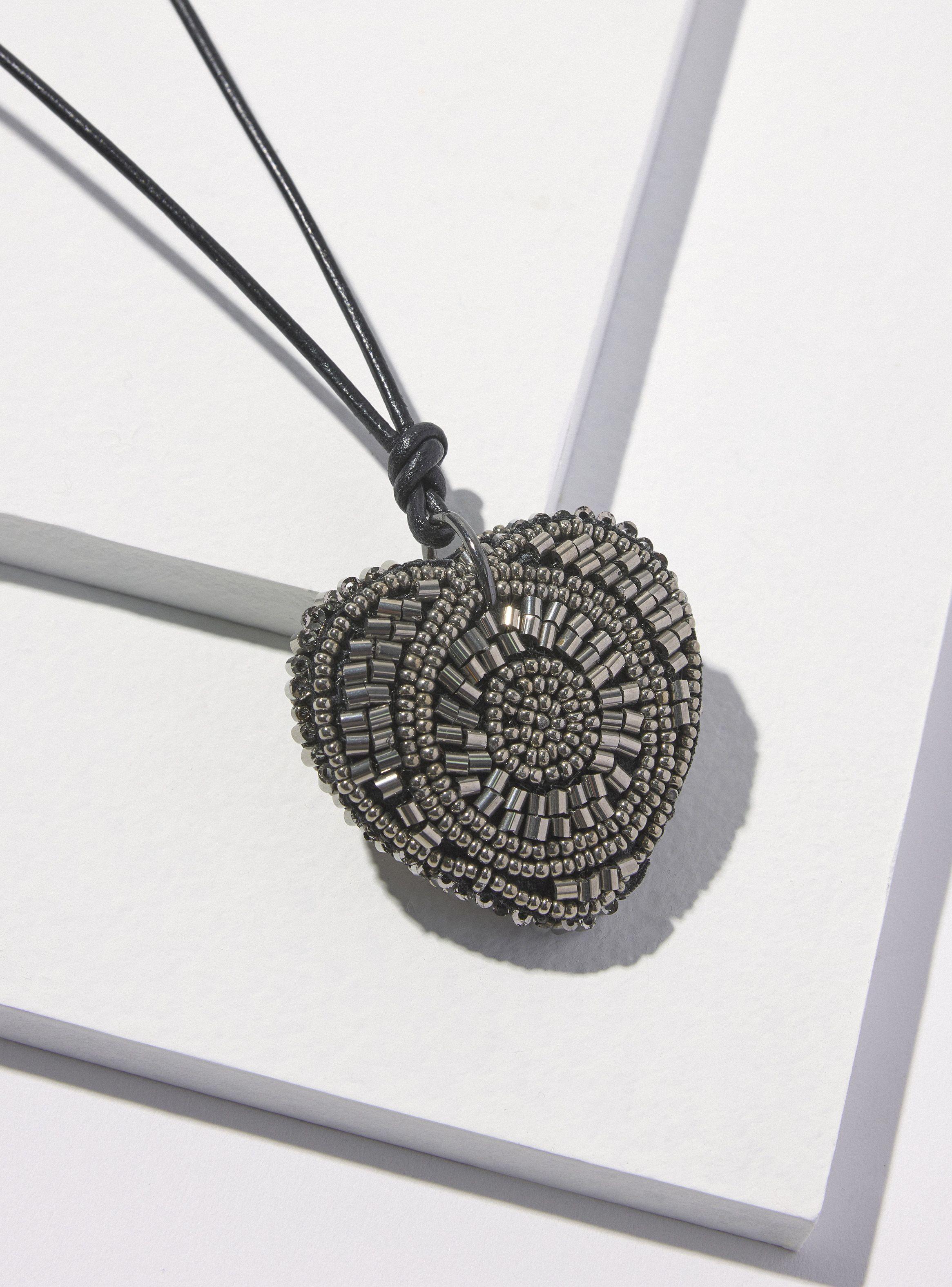 Collar Corazón Brillos Ajustable-2