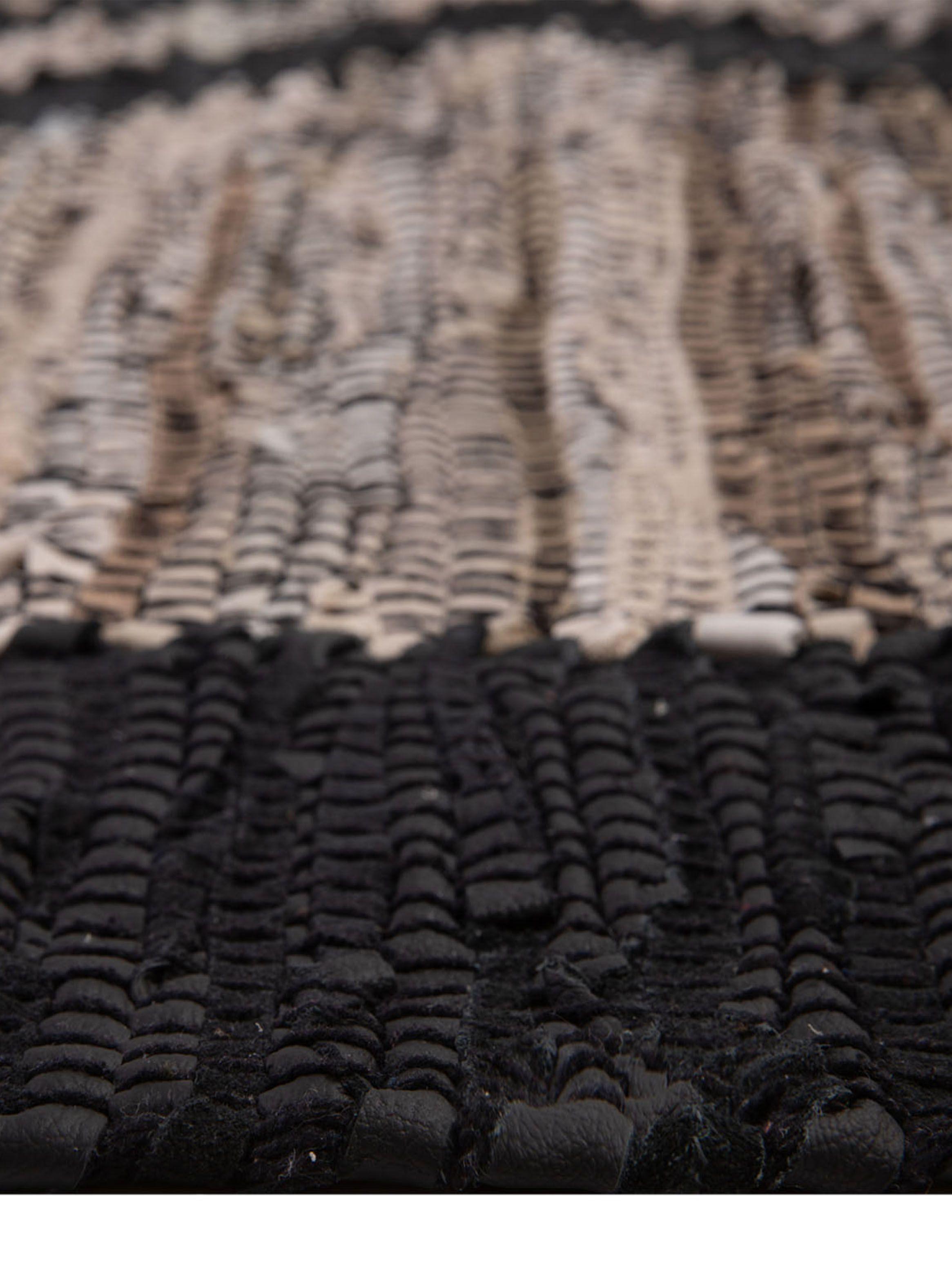 Alfombra Leather Mix 160x230 cm Gris-1