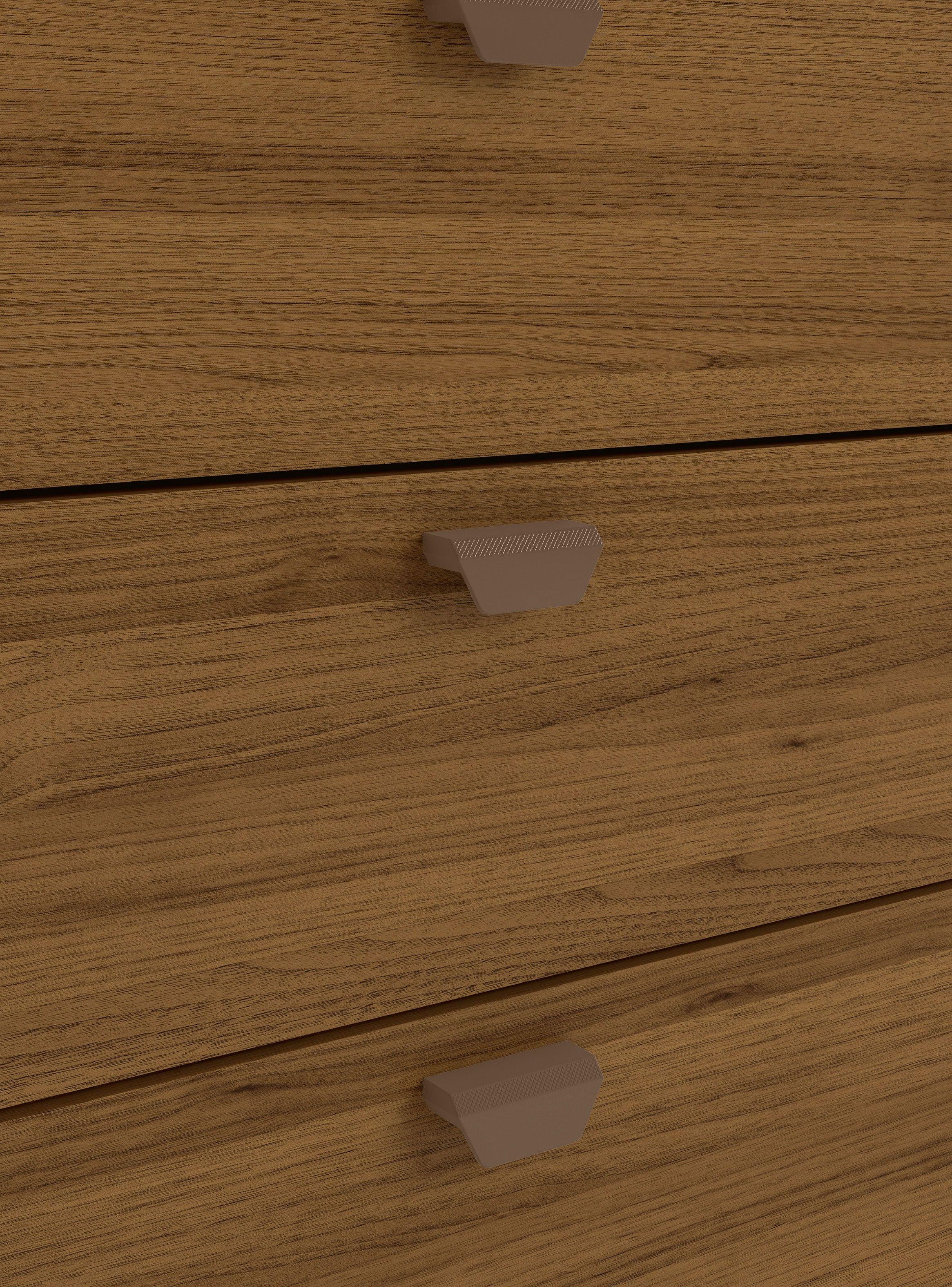 Cómoda Ferrara 5C 1P 108 x 47 x 10 cm Tabaco-2