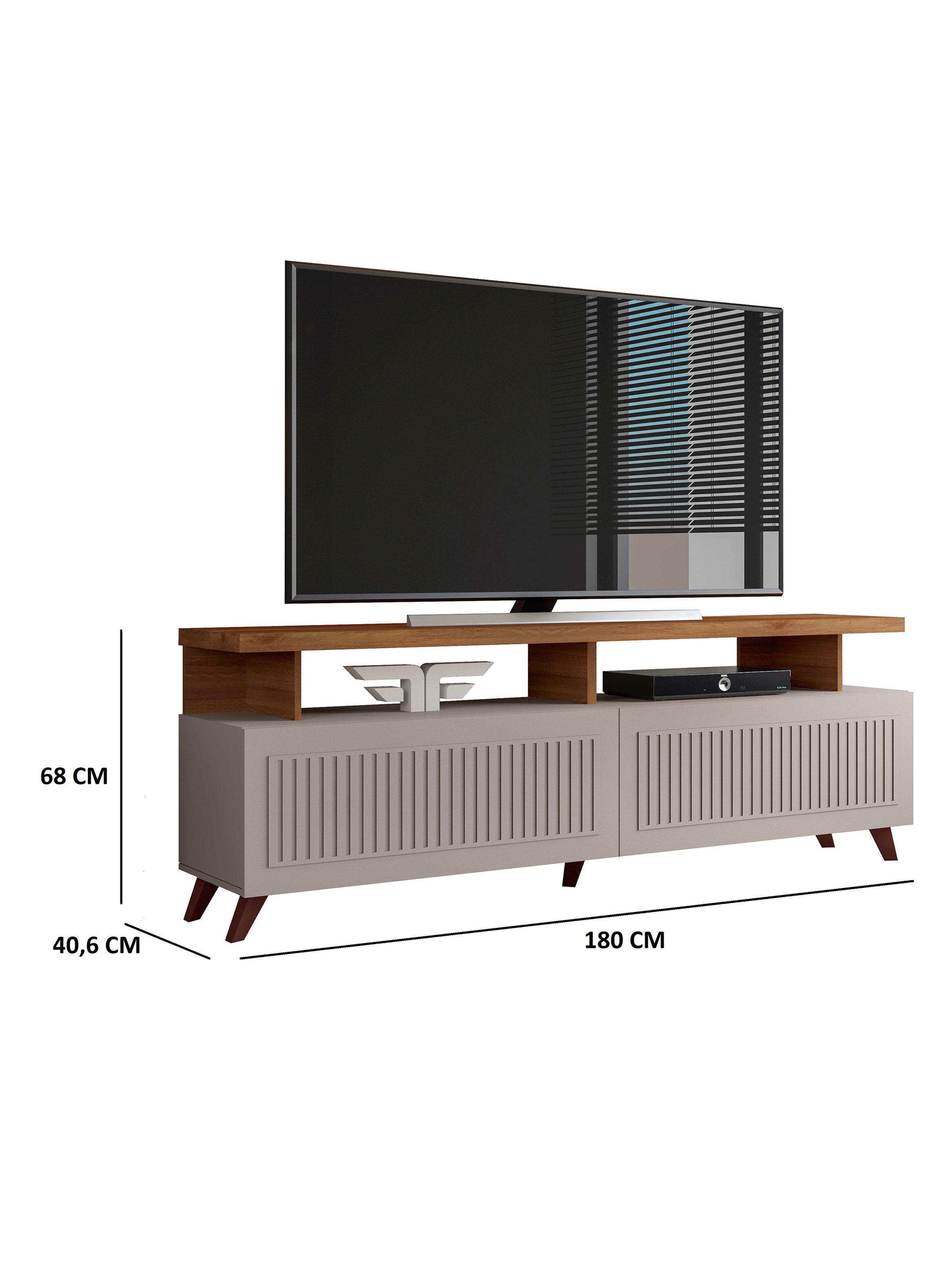 Rack Tv Londres Off White Mate-1