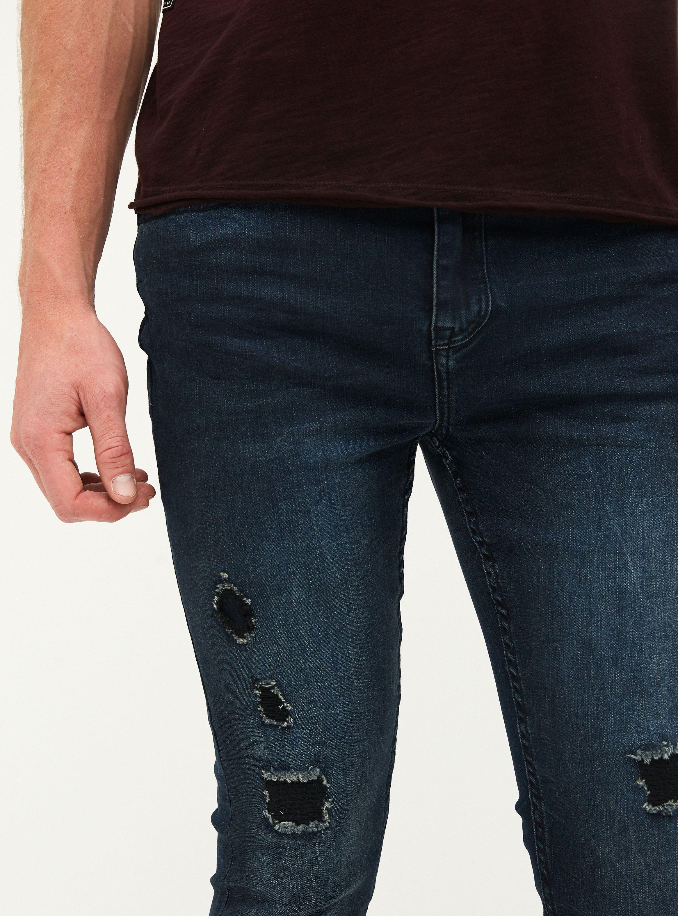 Jeans Súper Skinny Fit Craquelado JJO-2