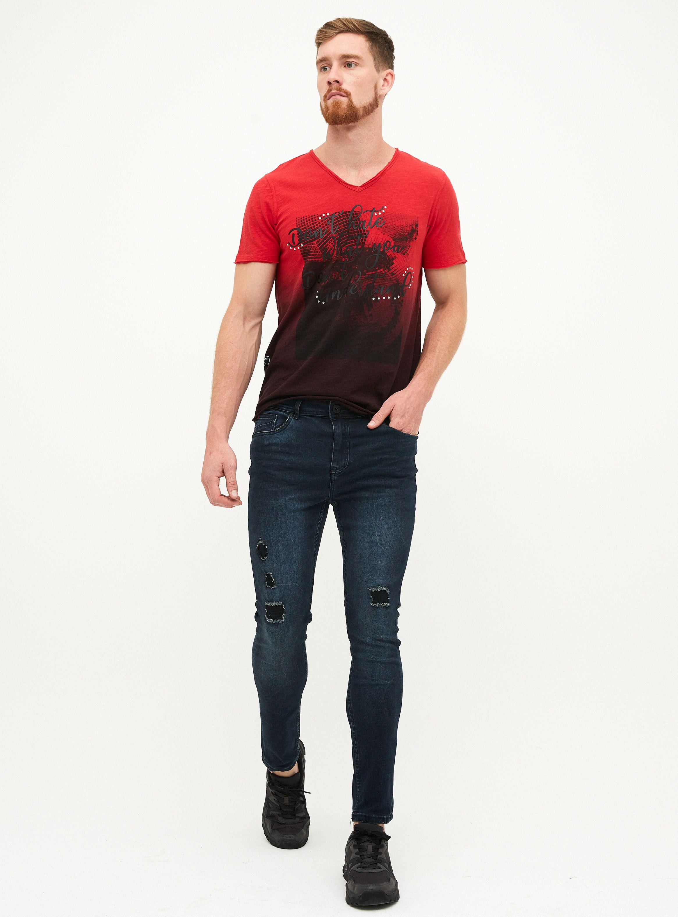 Jeans Súper Skinny Fit Craquelado JJO-3