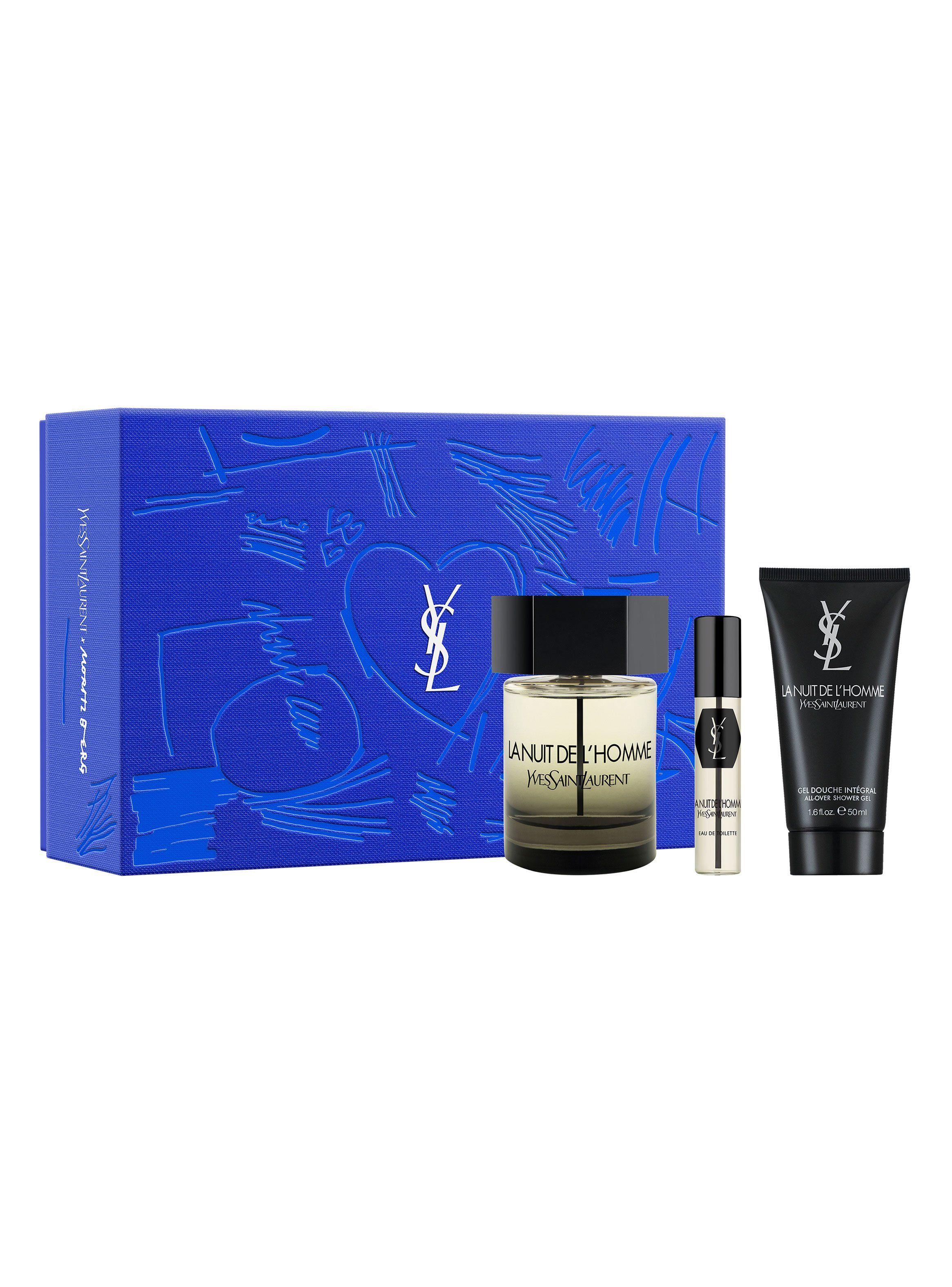Set Perfume La Nuit de L'Homme EDT Hombre 100 ml + 10 ml + Gel de Ducha 50 ml Yves Saint Laurent-0
