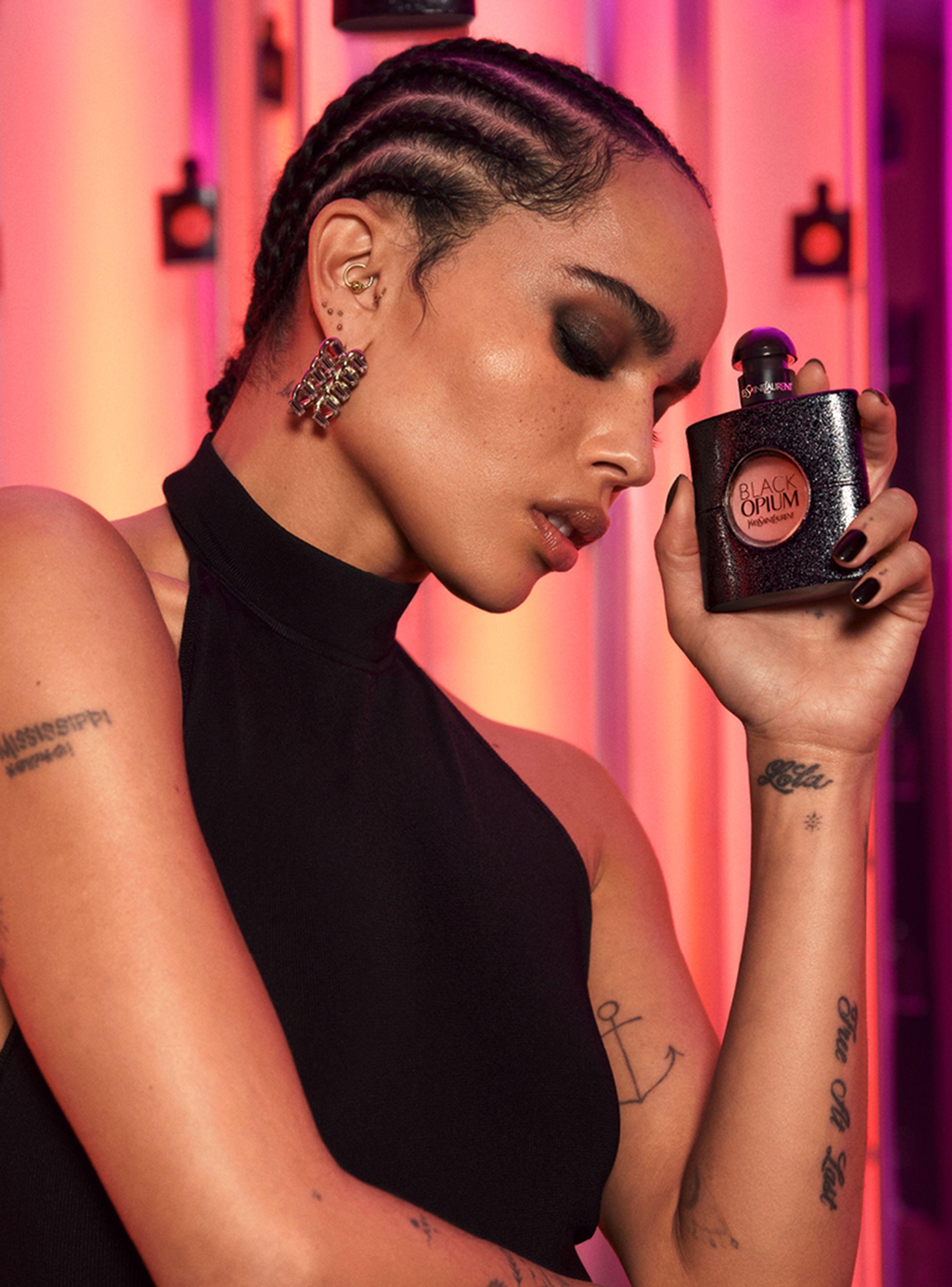 Set Perfume Black Opium EDP Mujer 90ml + 10ml + Mini Lash Clash-5