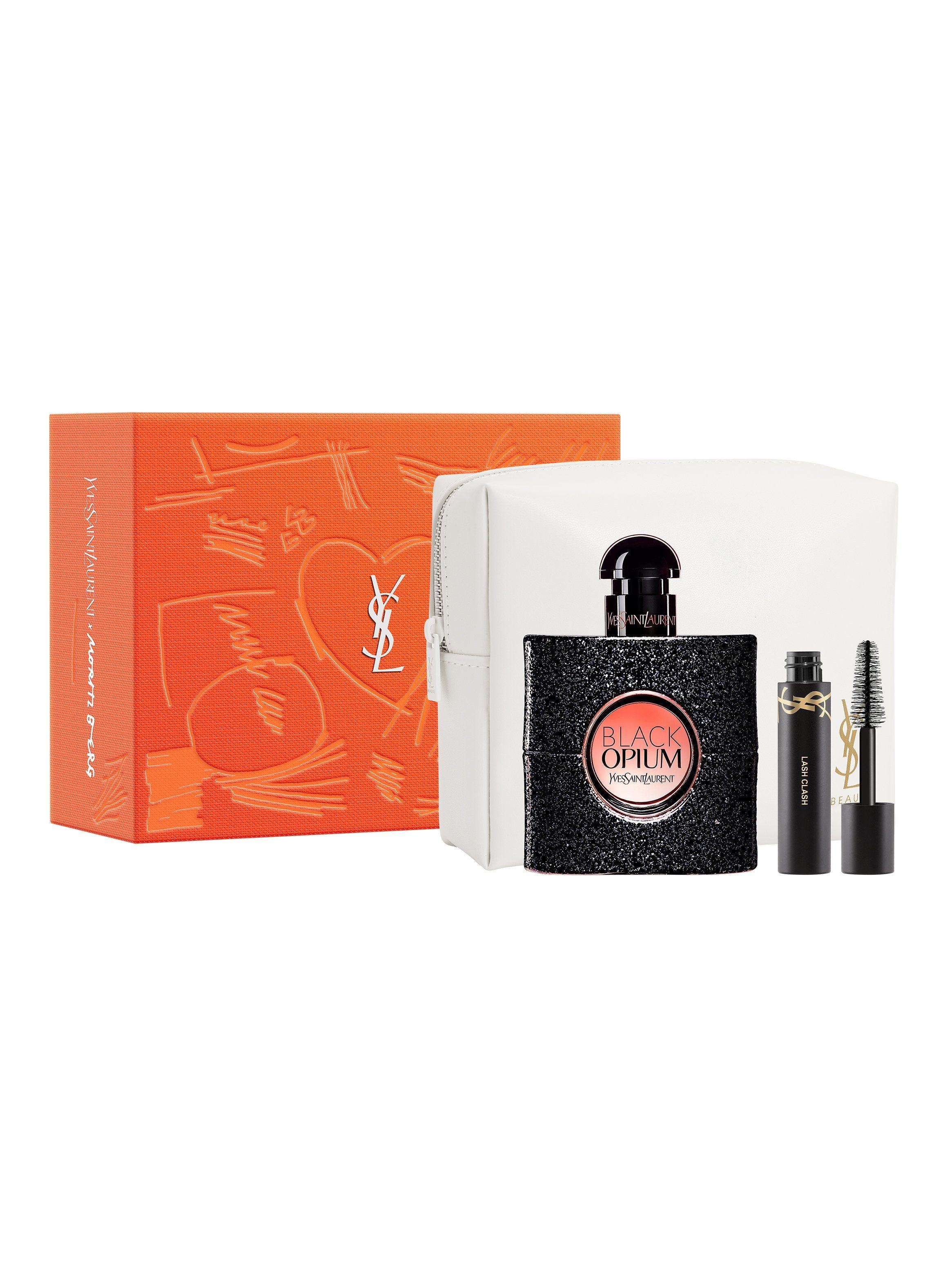 Set Perfume Black Opium EDP Mujer 50ml + Mini Lash Clash + Pouch-0