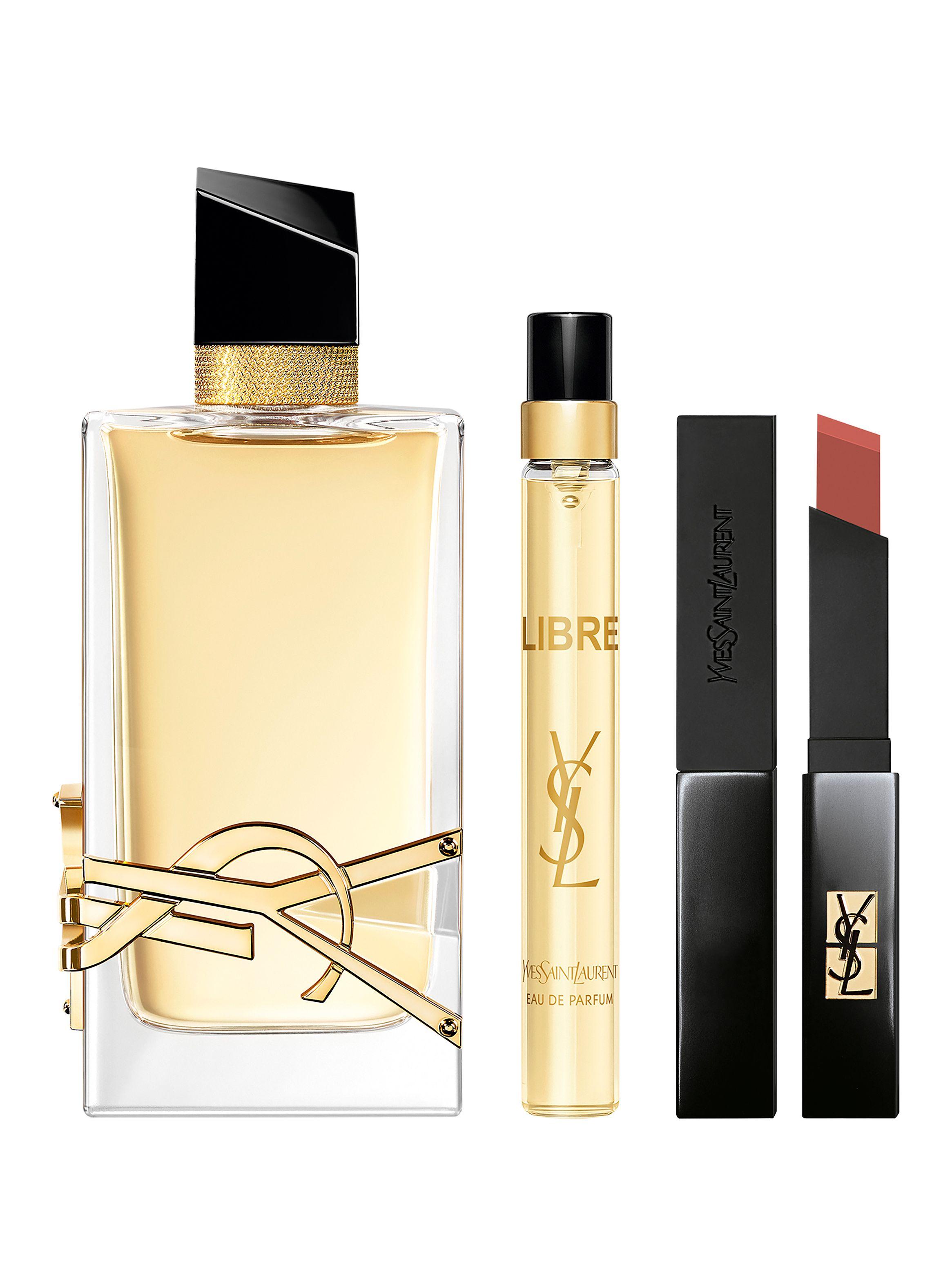 Set Perfume Libre EDP Mujer 90ml + 10ml + Labial Slim Velvet Radical 302 Yves Saint Laurent-0