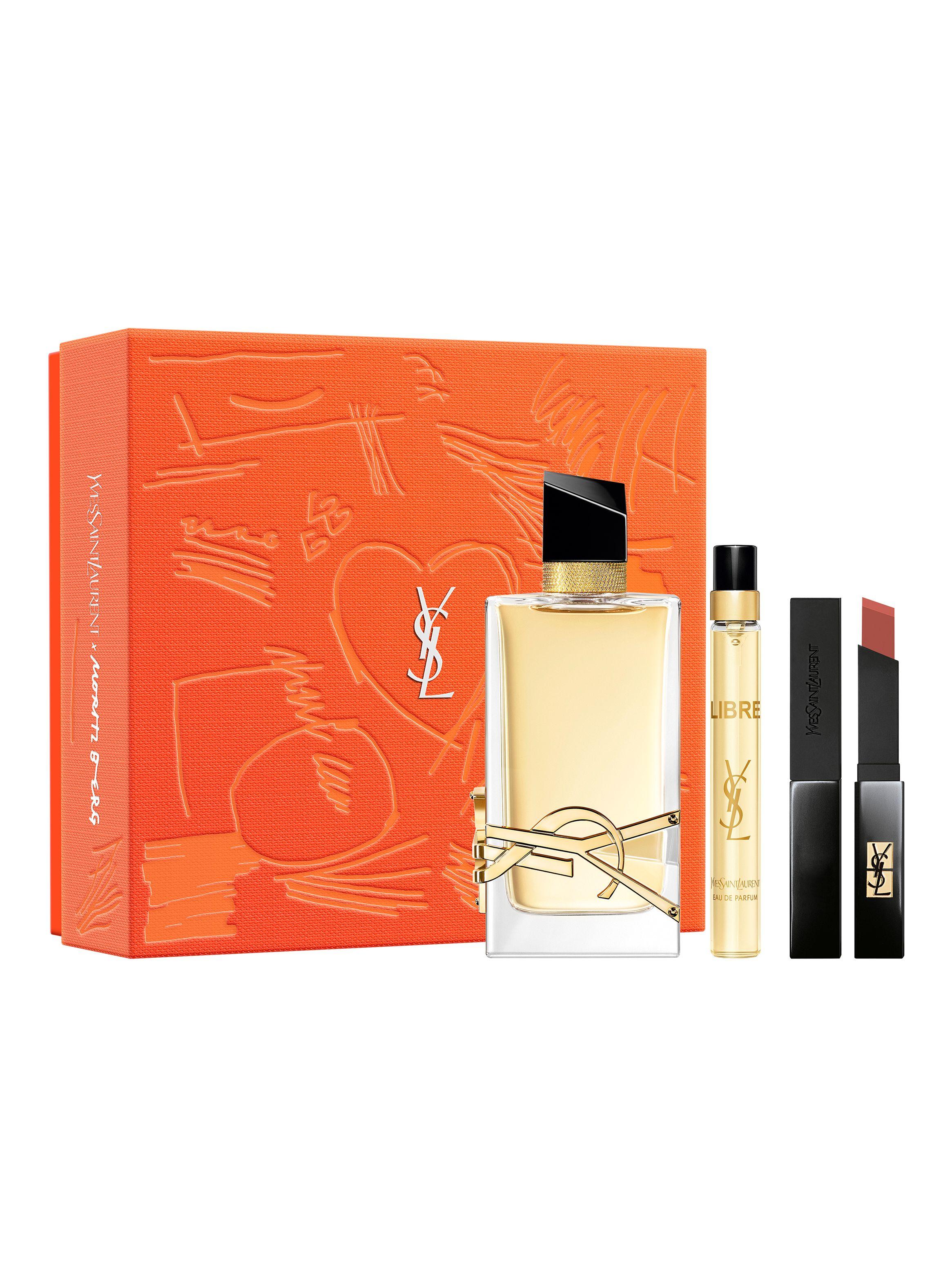 Set Perfume Libre EDP Mujer 90ml + 10ml + Labial Slim Velvet Radical 302 Yves Saint Laurent-1